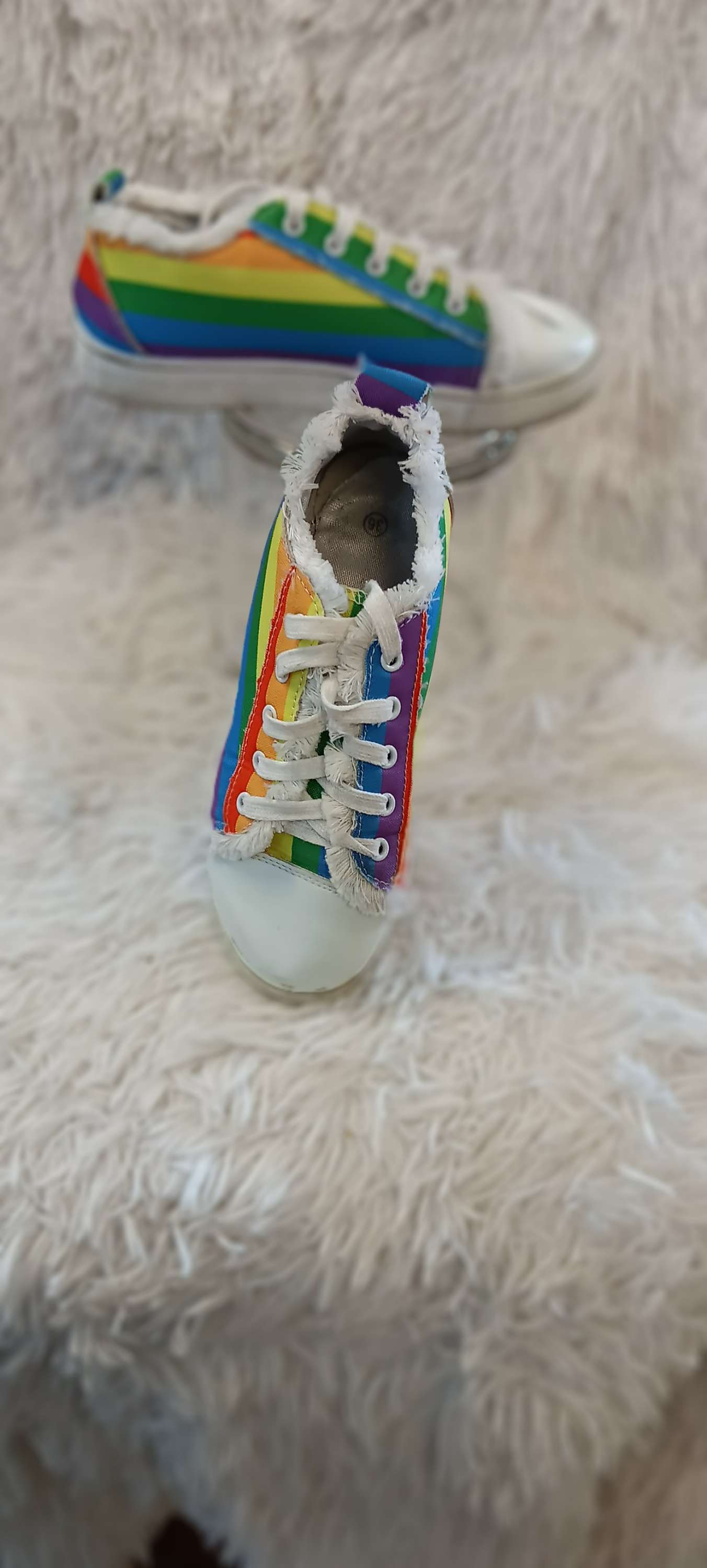 Rainbow shoes (sizes 36/us 6) image 1