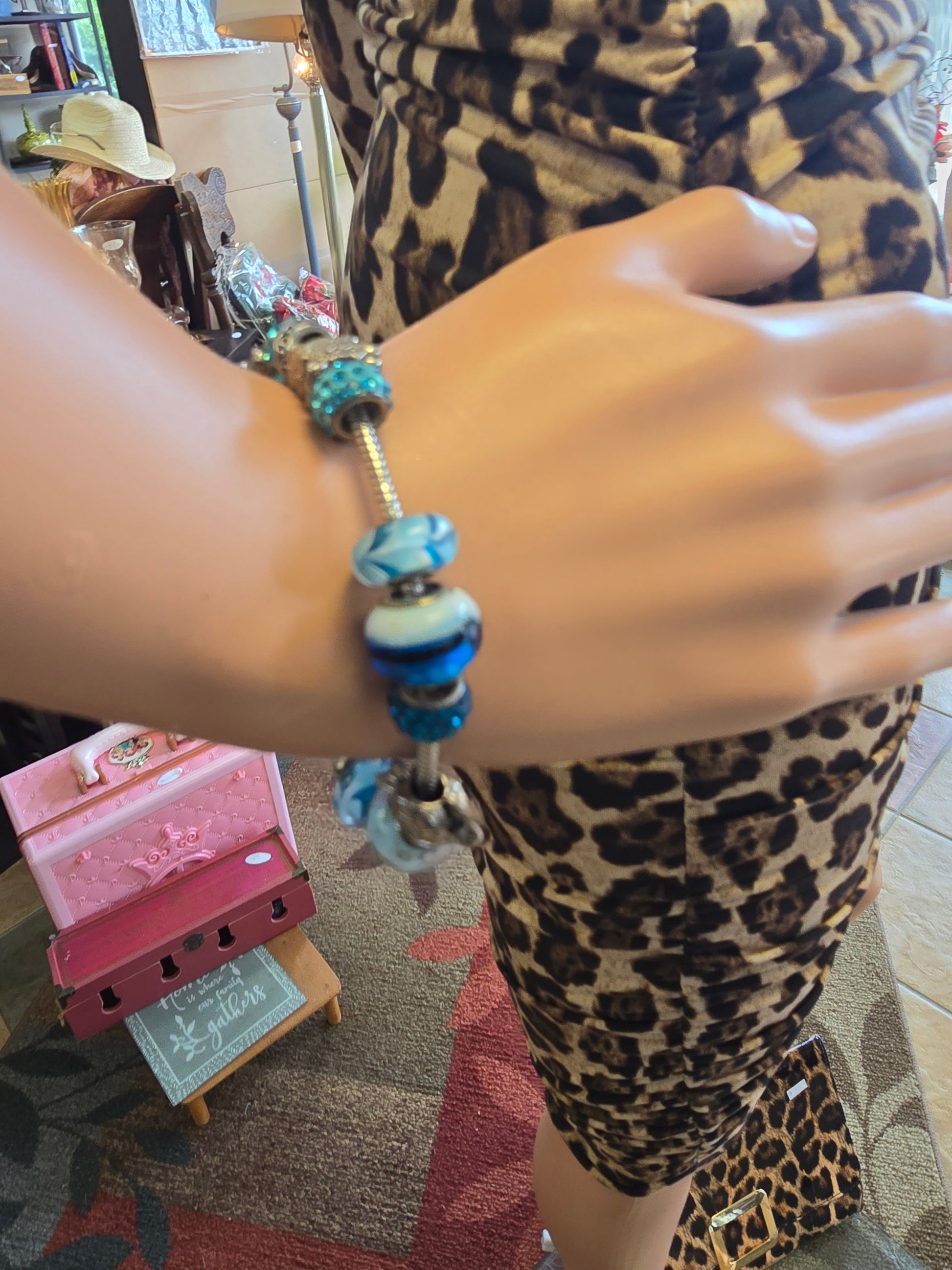 Blue charm bracelet  image 7