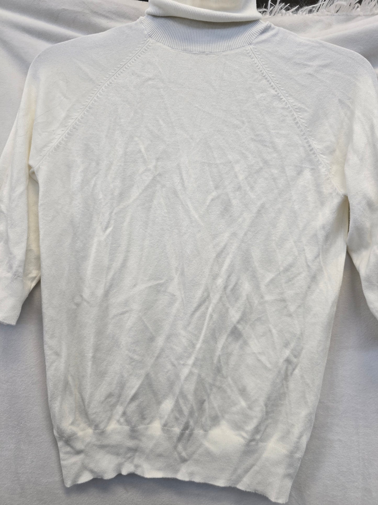 Zara white turtleneck sweater size small image 1