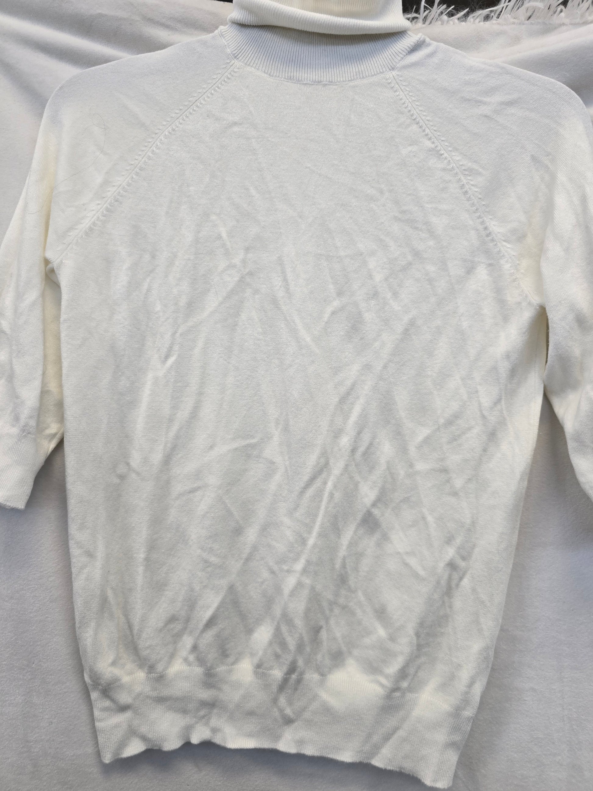 Zara white turtleneck sweater size small image 1