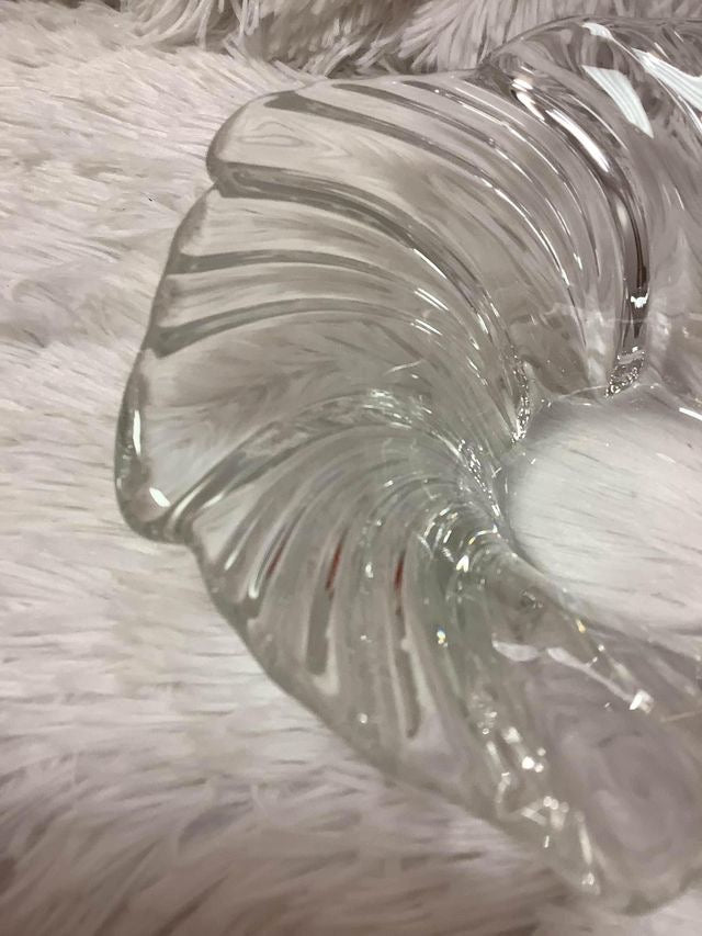 vintage Mikasa Belle Epoque Glass Swirled Candle Holder image 3