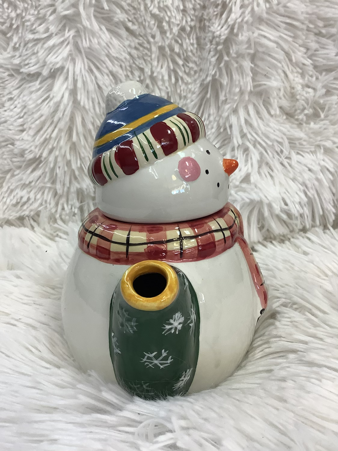 Mini snowman tea pot image 4