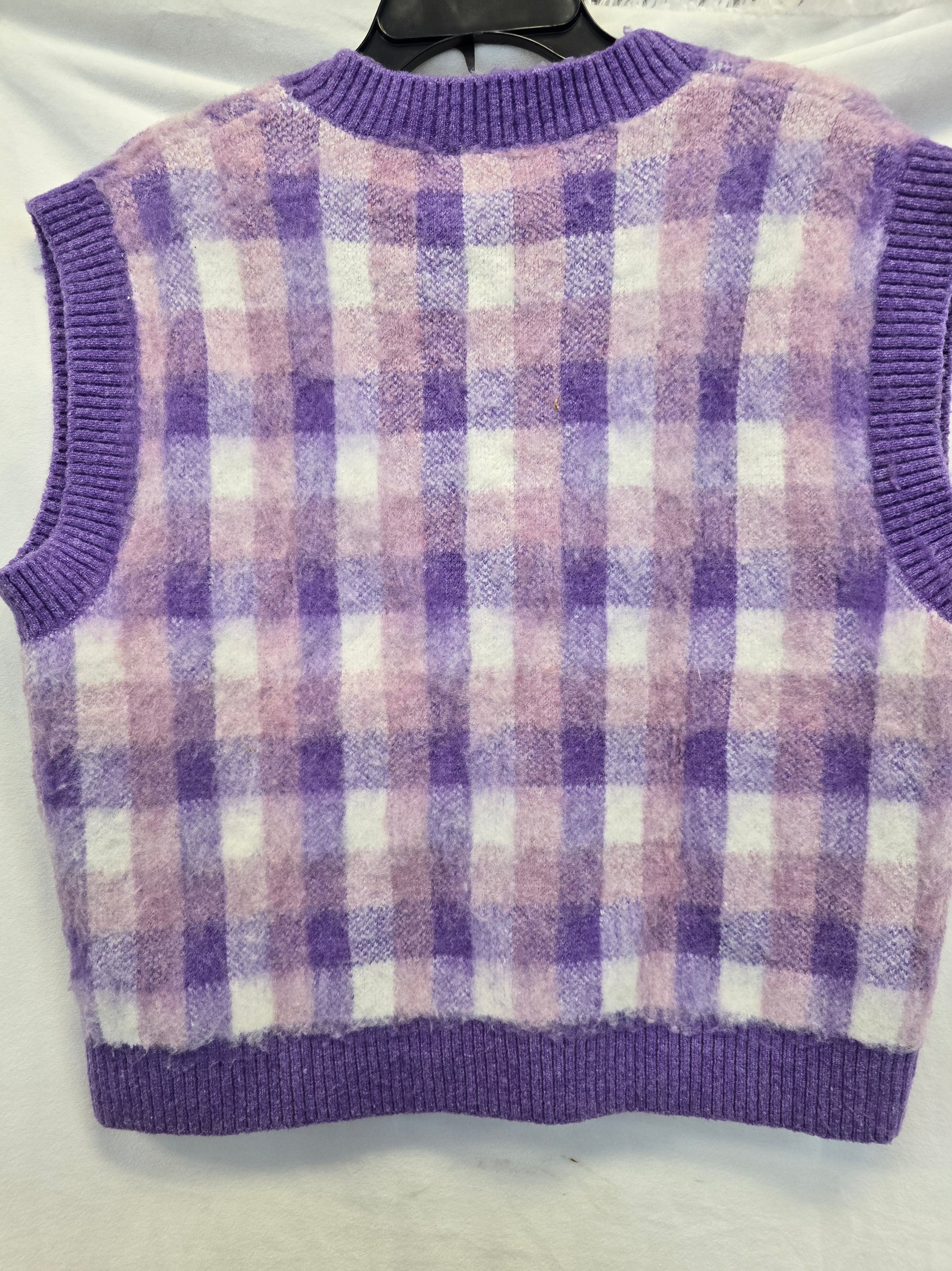 Zara purple mix vest size small image 4