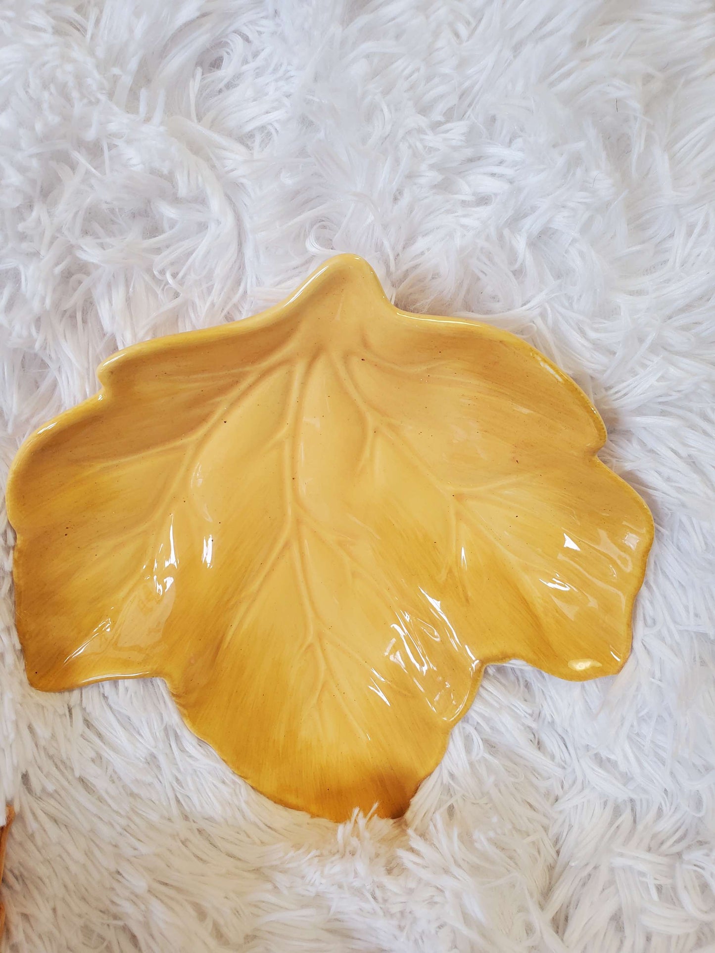 Fall Yellow leaf accent tray image 5
