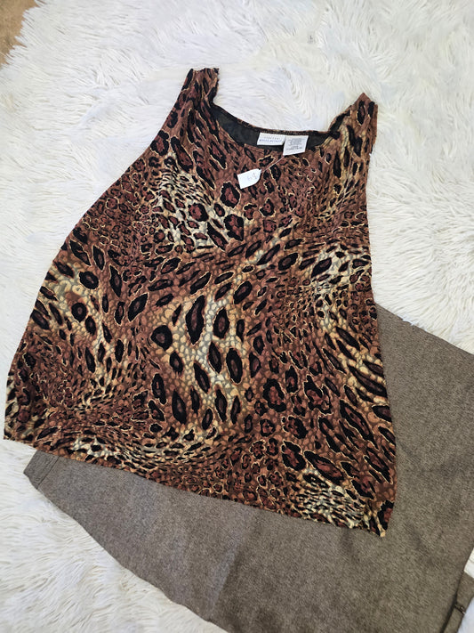 Leopard print blouse XL image 1