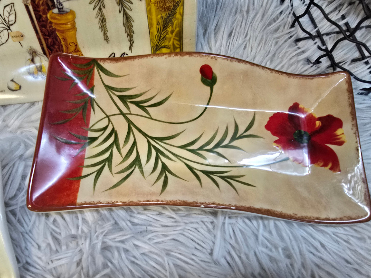 Marco  Fabiano Cypress Home Ceramic Serving Plate Olive Oil Plate SW11 image 3