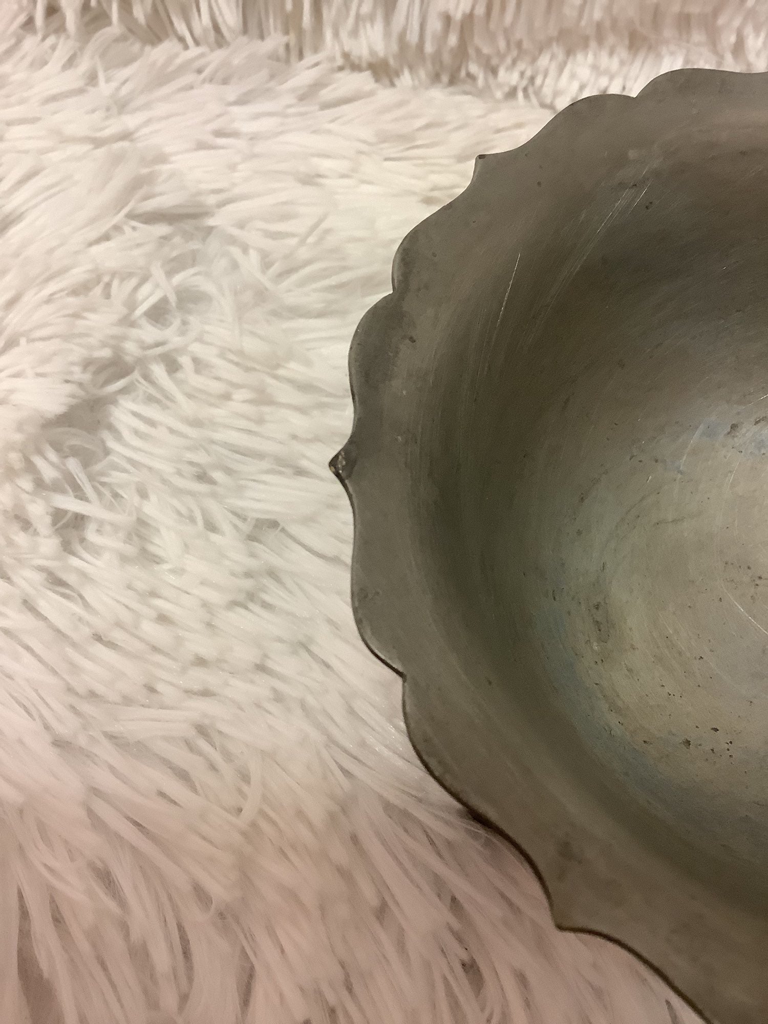 Vintage Pairpoint Pewter P8028 four leg Bowl image 4
