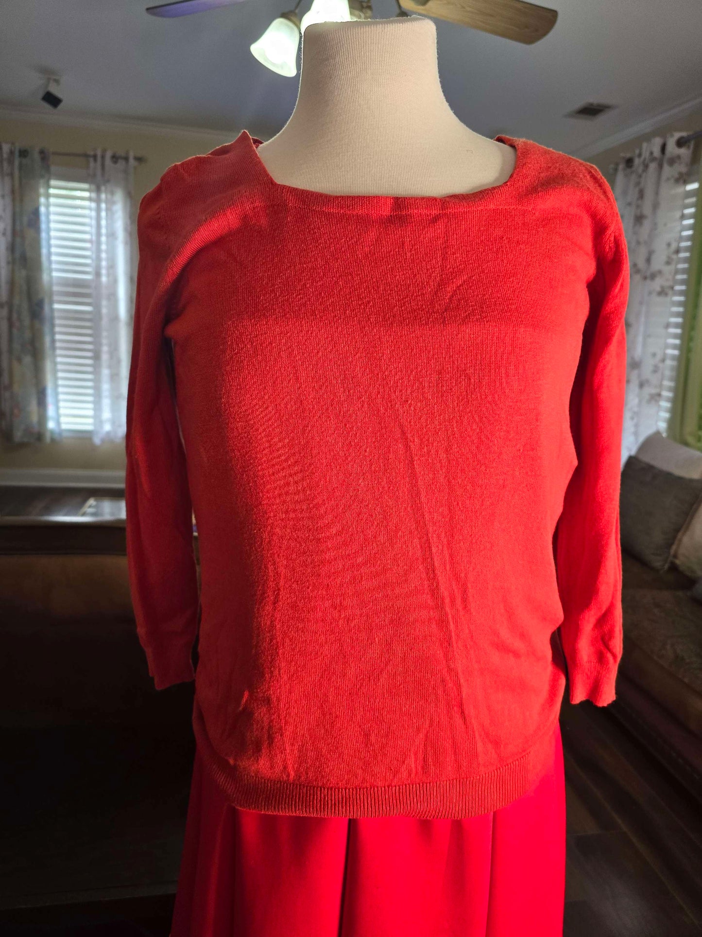 Joseph A orange sweater S image 2