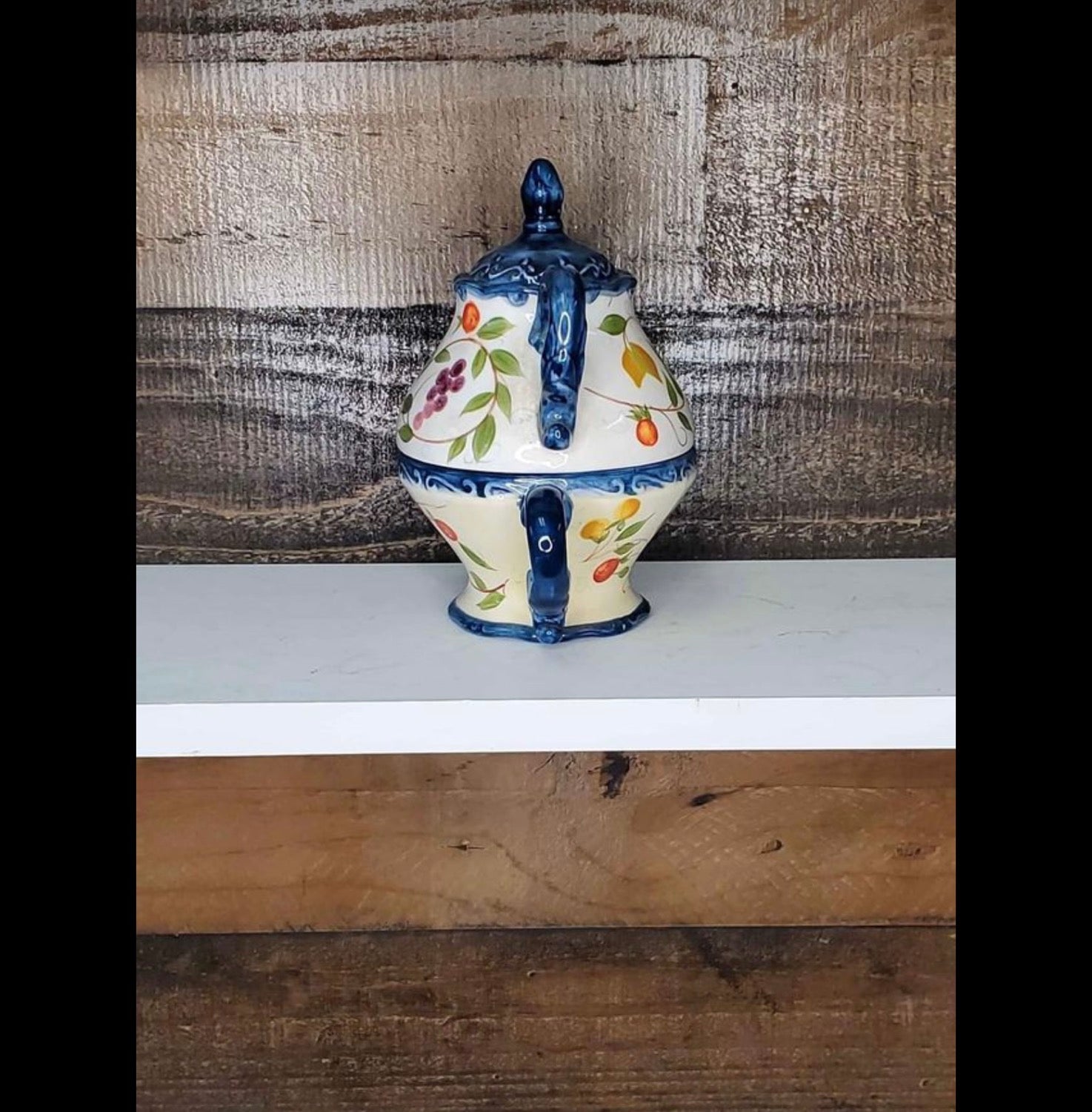 Garden ridge Floral nesting tea pot with cup image 4
