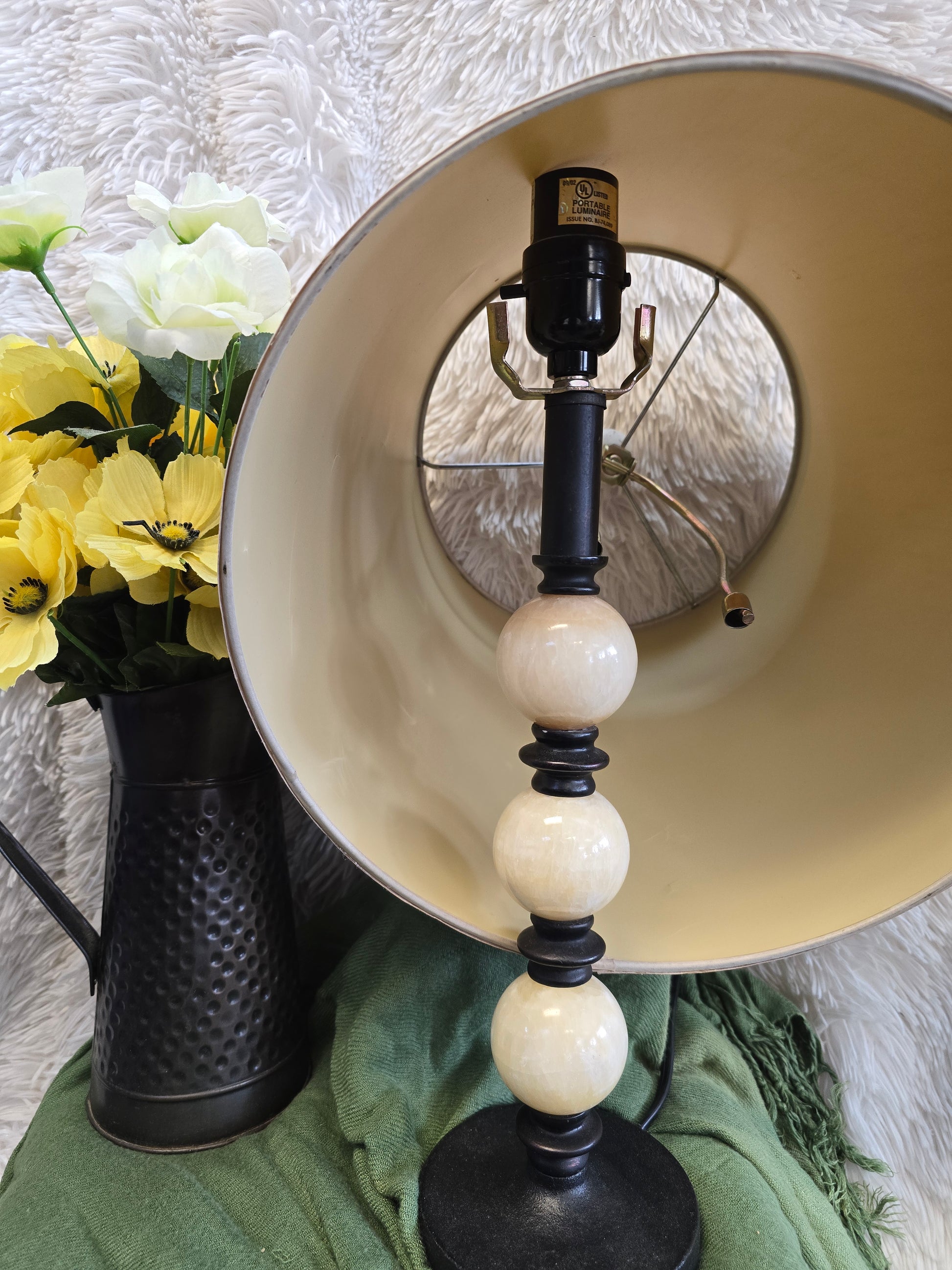 Accent marble tone lamp 16inch image 1