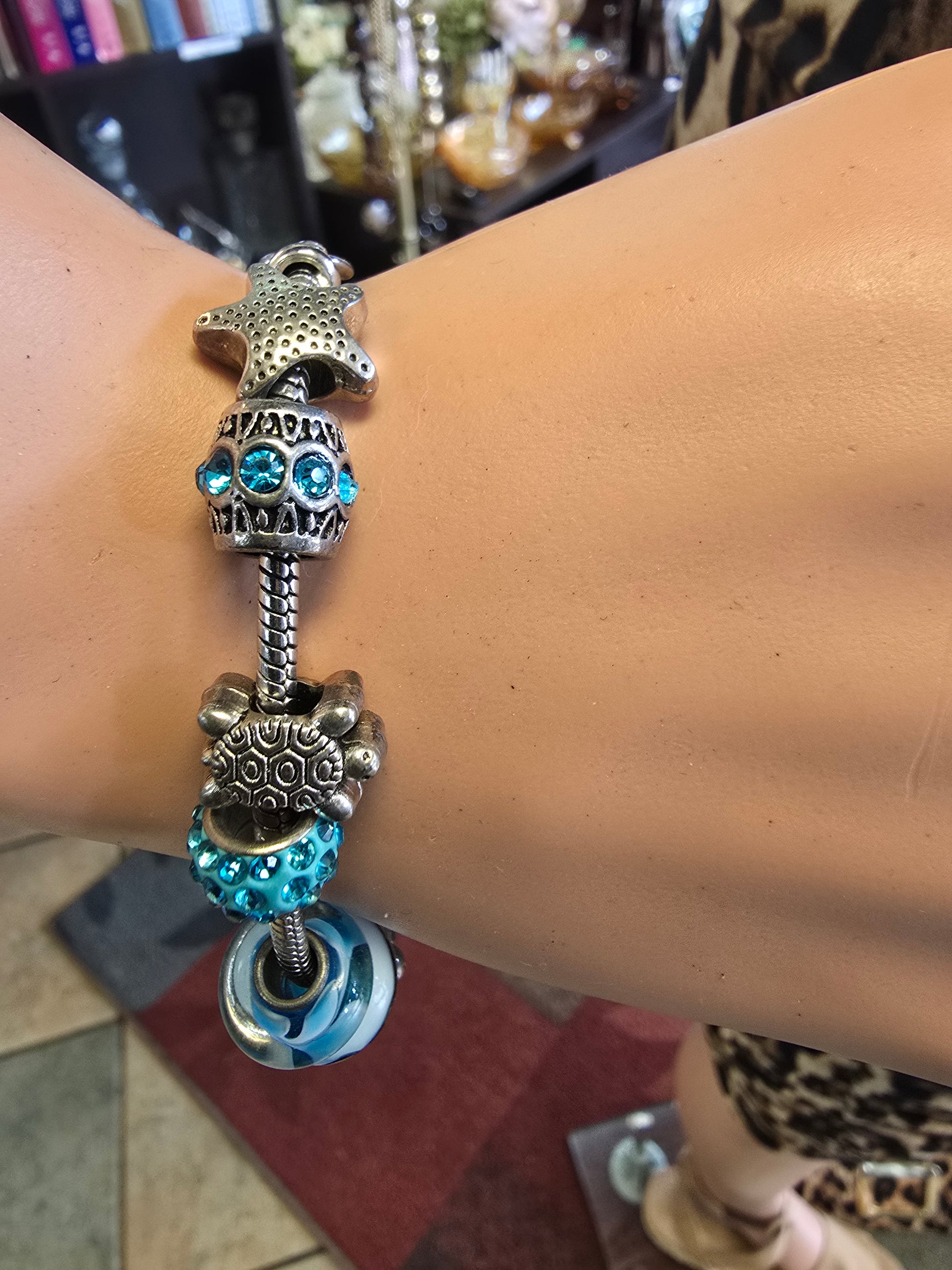 Blue charm bracelet  image 3