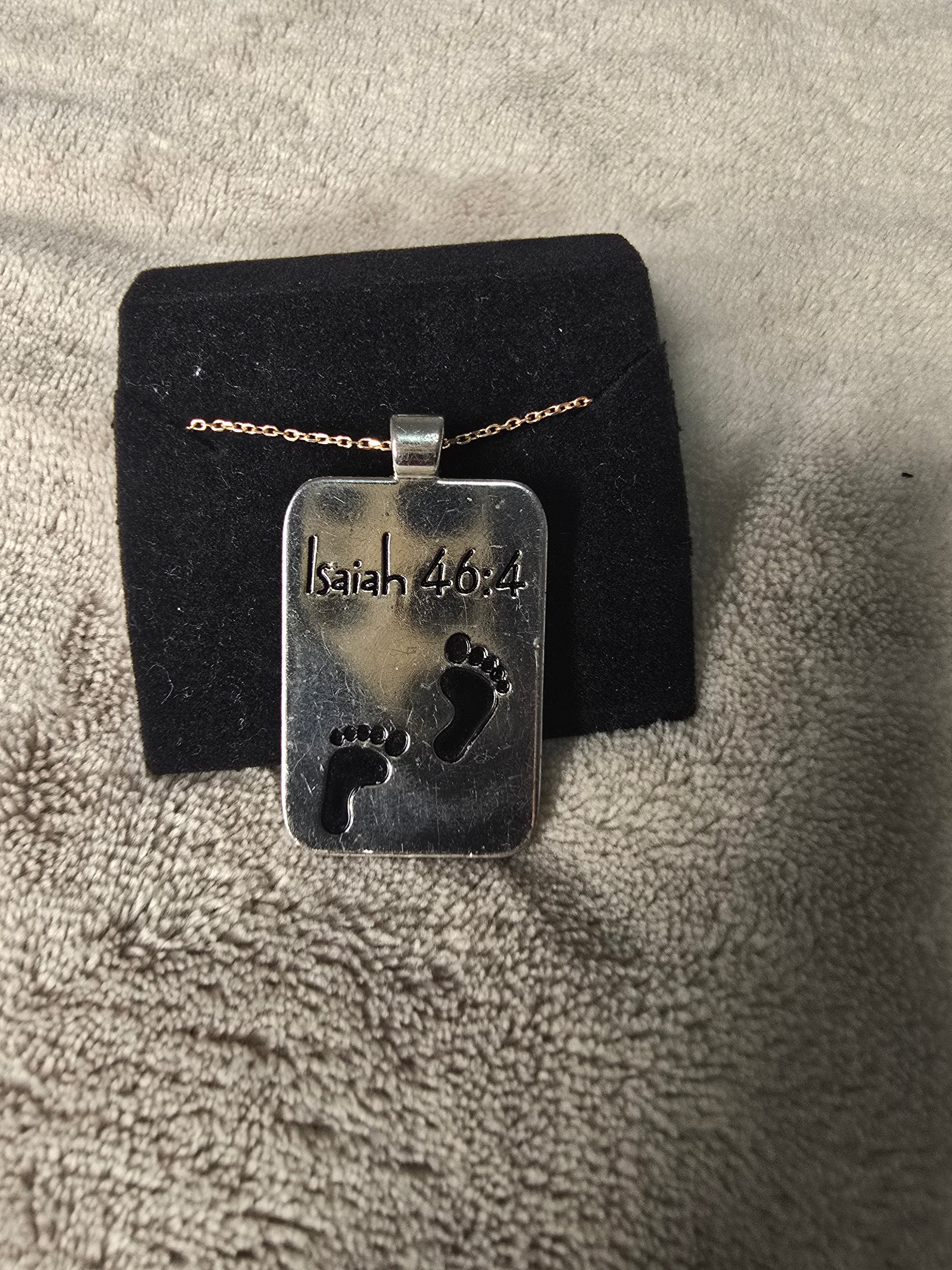 Inspirational Scripture Pendant – Isaiah 46:4 (Pendant Only) image 5