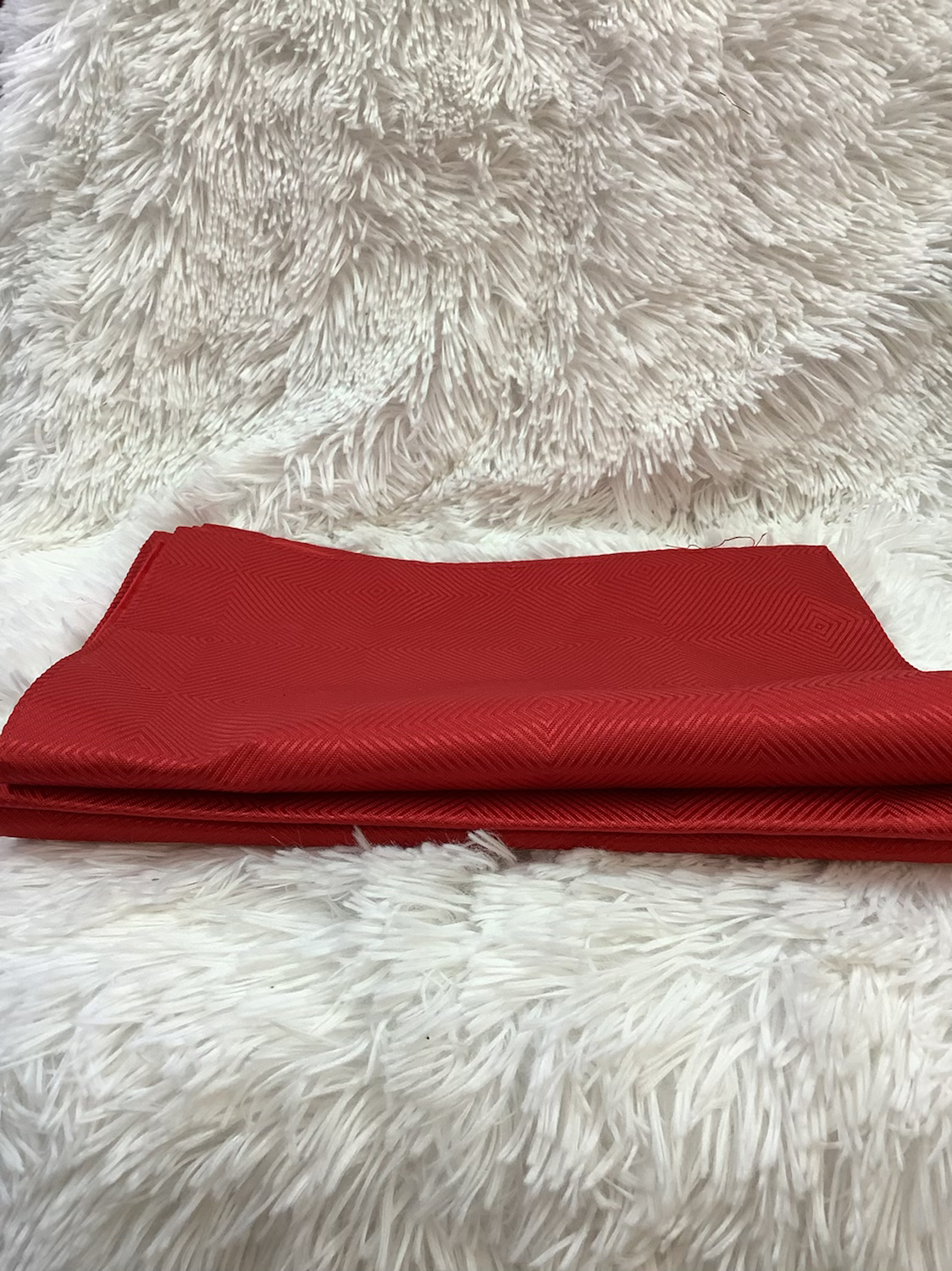 Red placemats set of 5 image 2