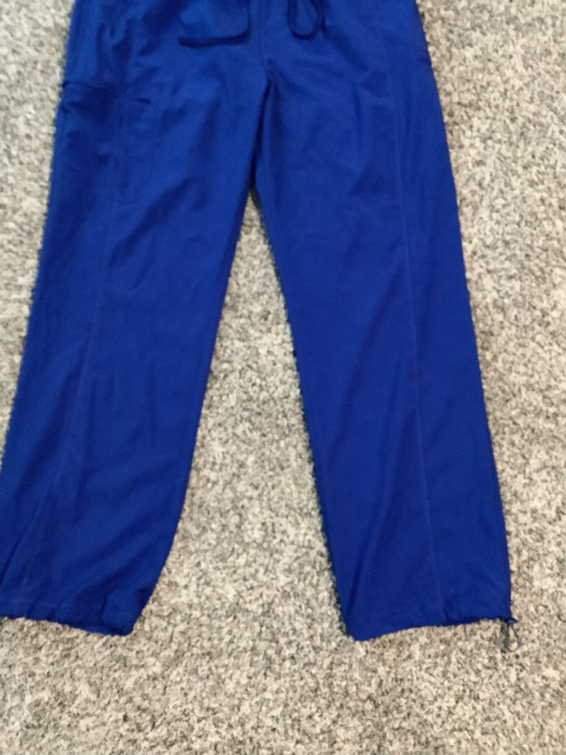 Royal Blue scrub pants size XL image 2
