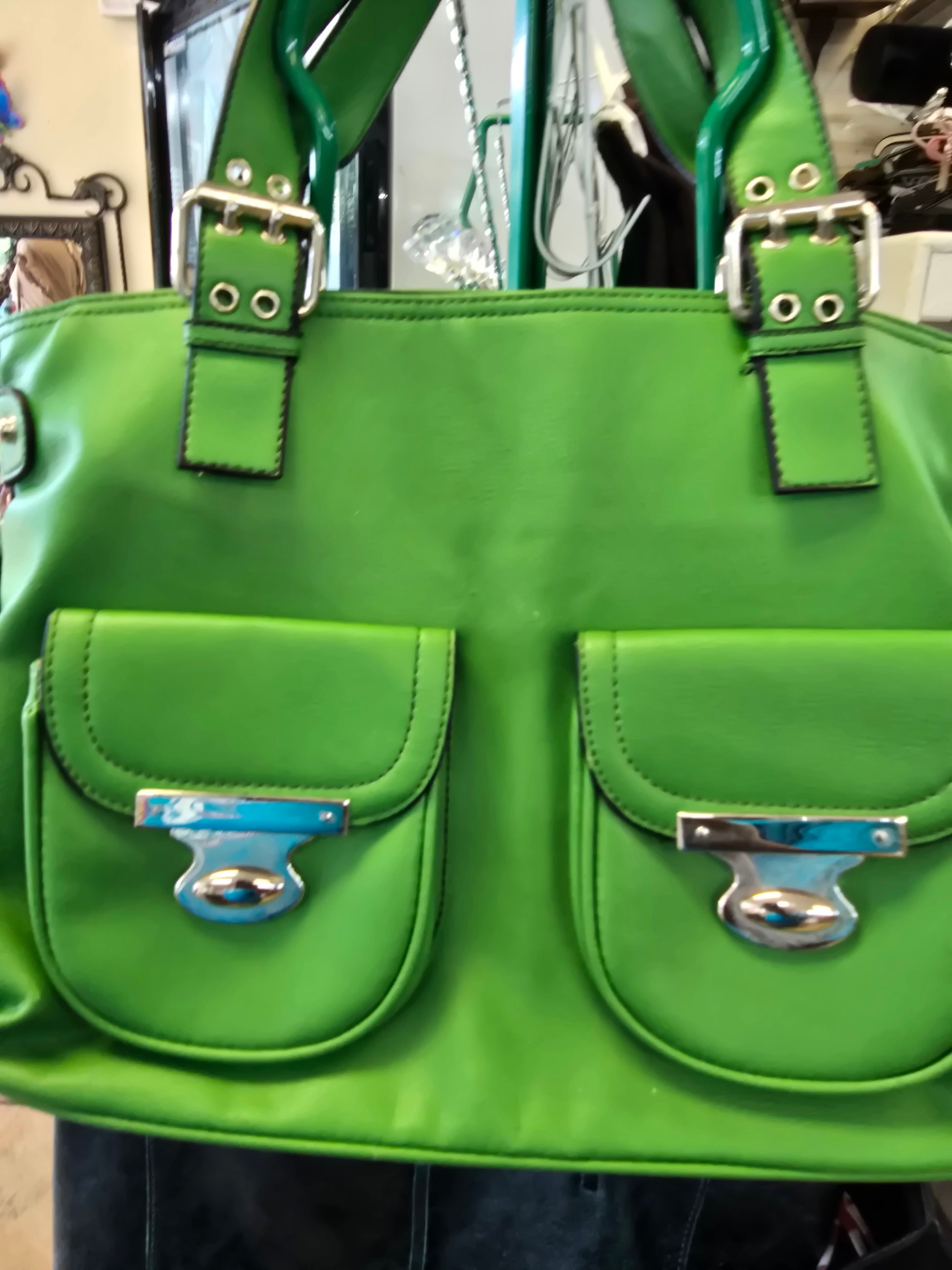 Lime green bag/purse image 0