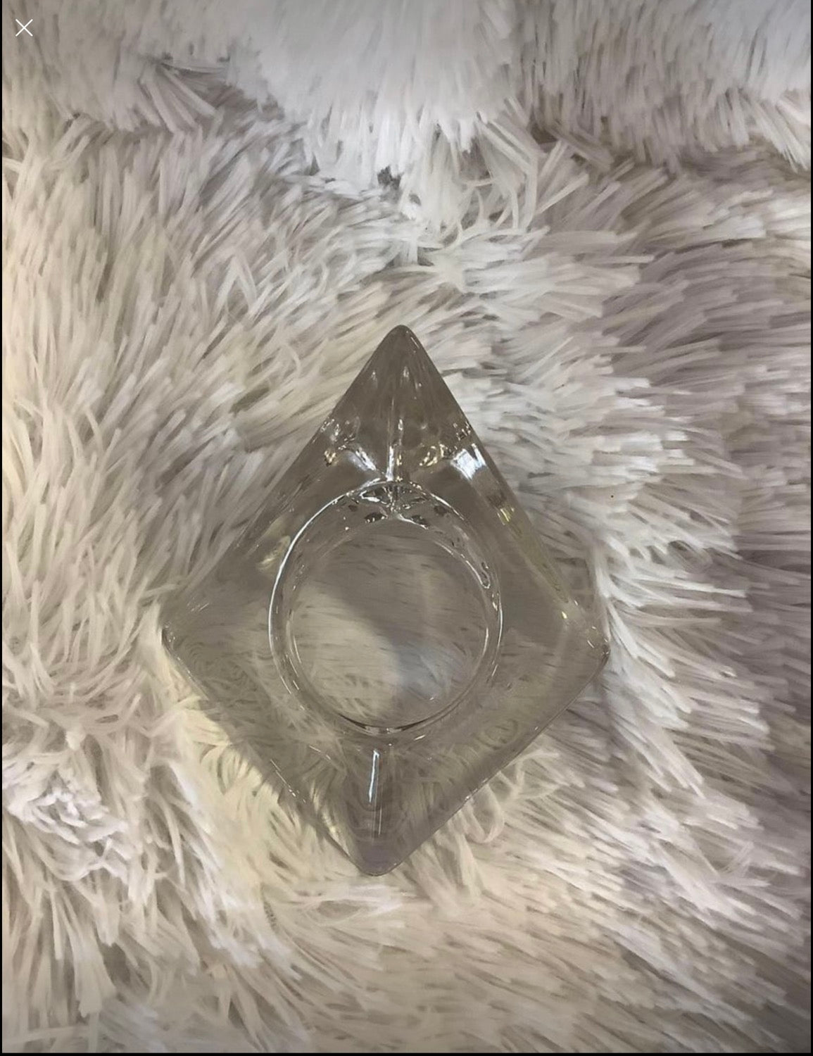 Glass candle holder image 1