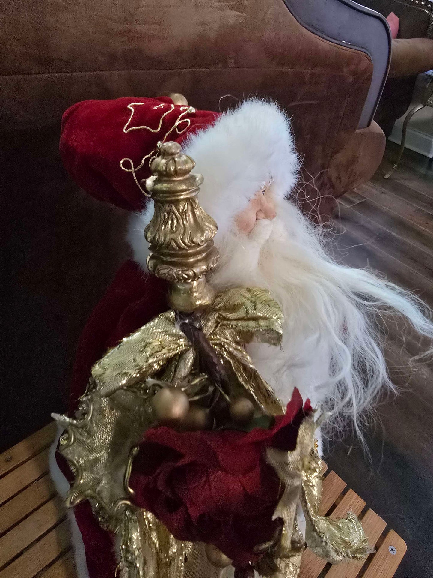 Santa tree topper 16inch image 5
