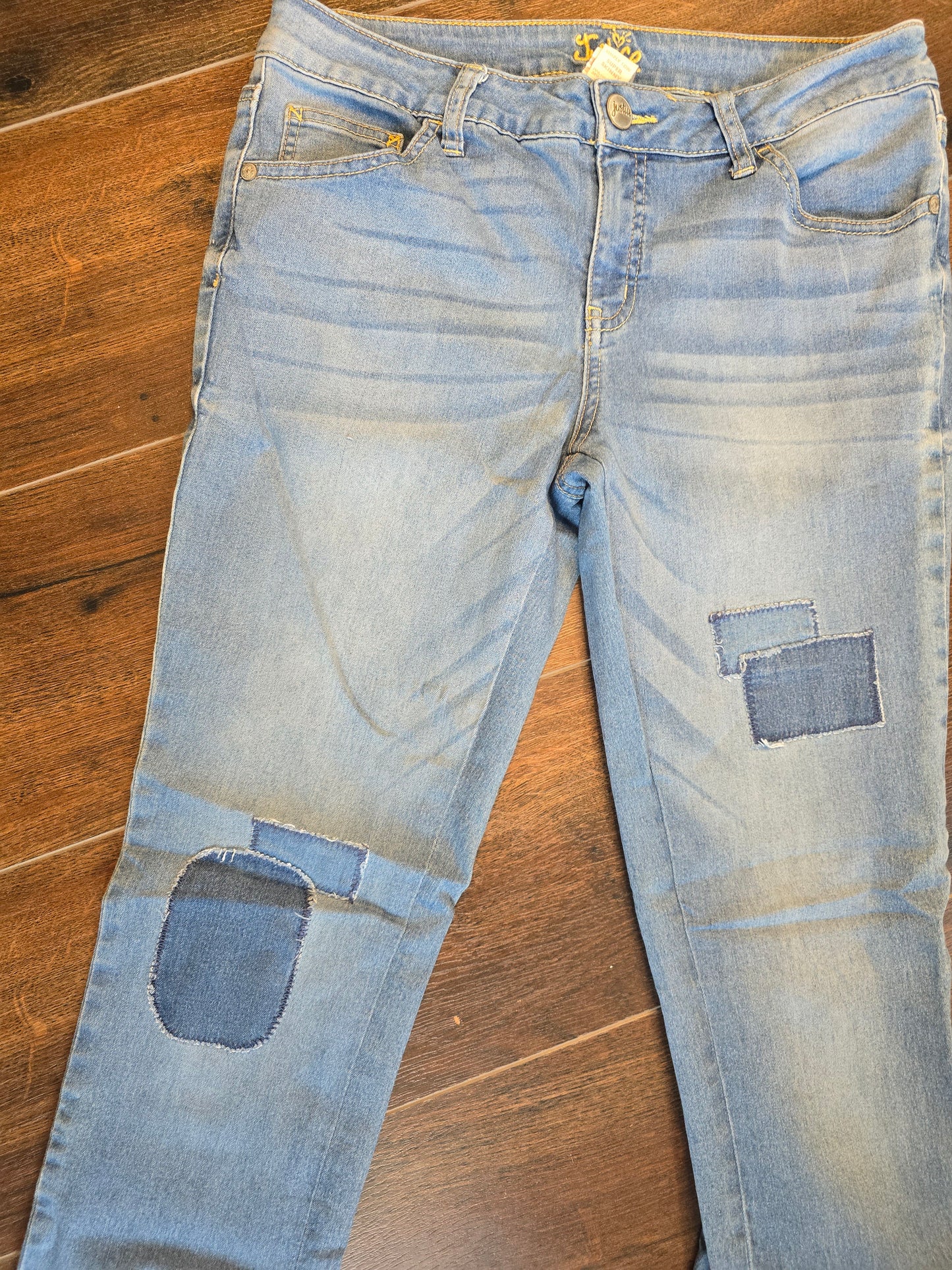 Girl skinny denim/jeans size 14.5 image 1