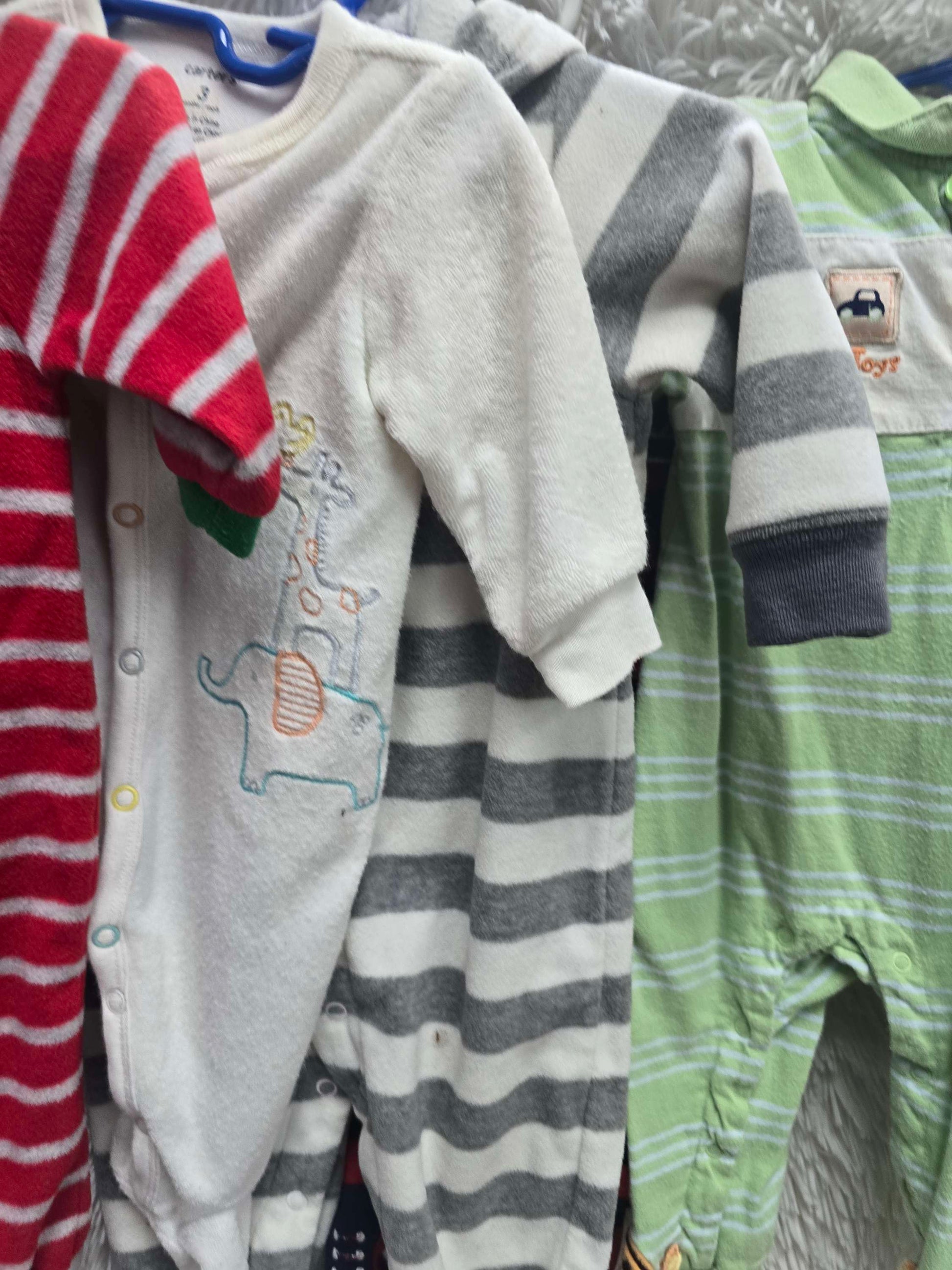 Set of 4 boys onsies 3-6months image 3