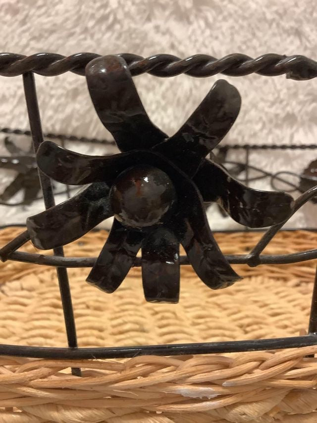 Metal Flower Themed Basket image 1