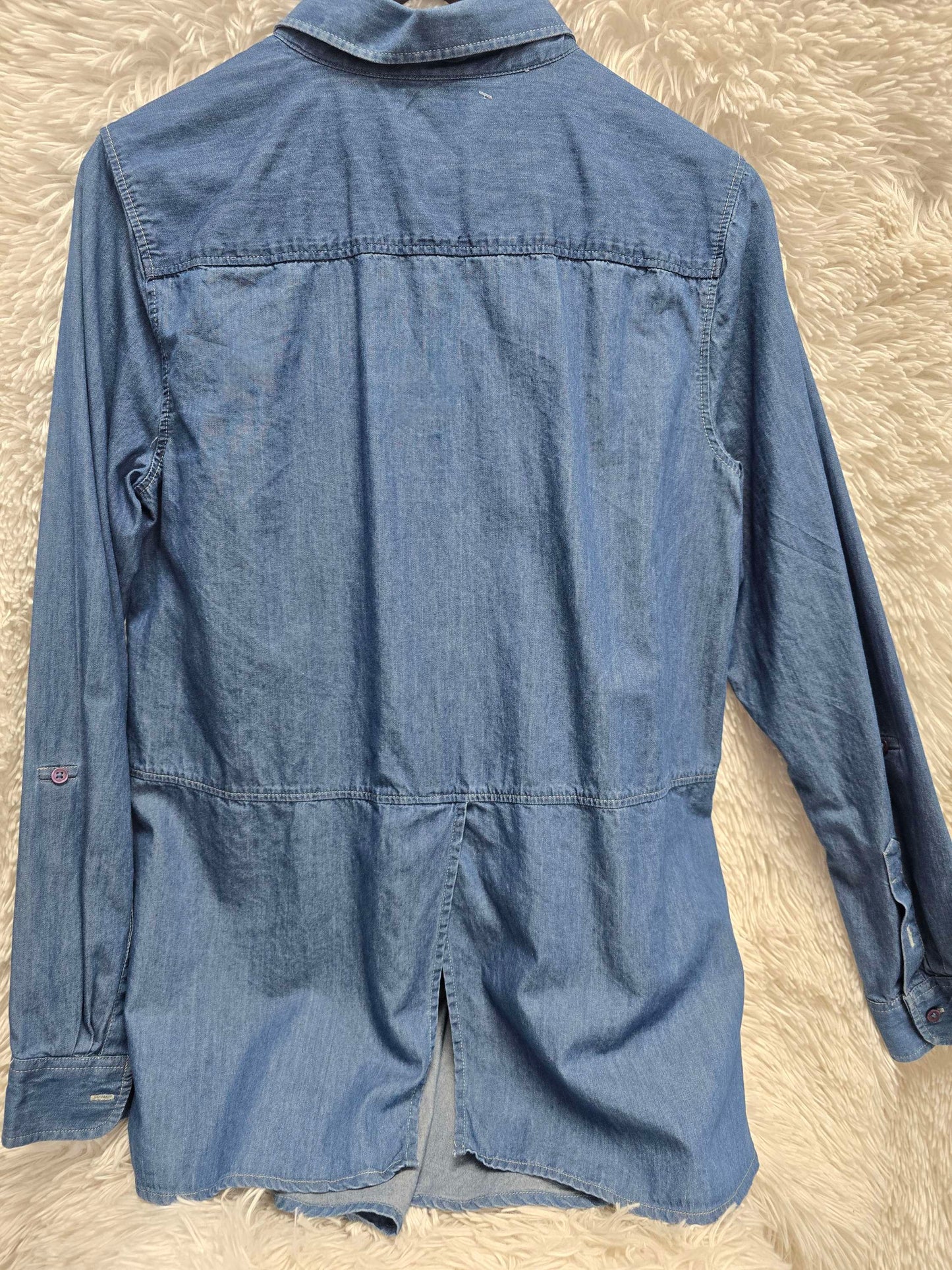 New direction denim long sleeve shirt M image 5