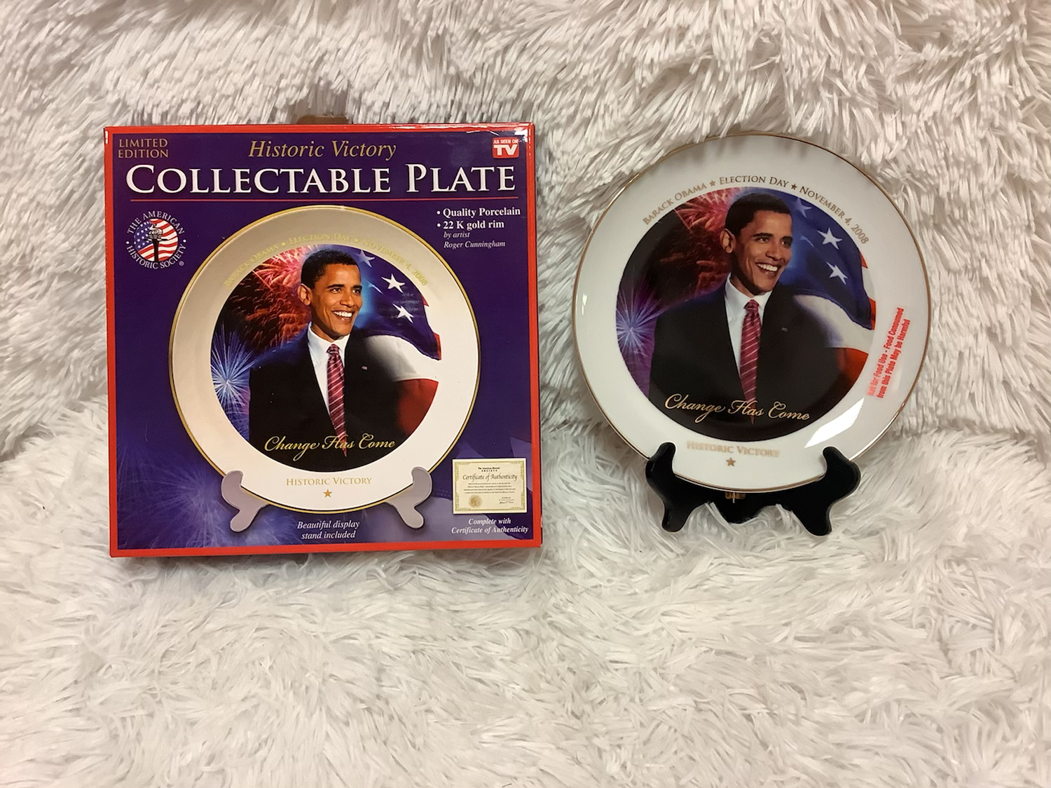 Collectors plate Barack Obama image 0