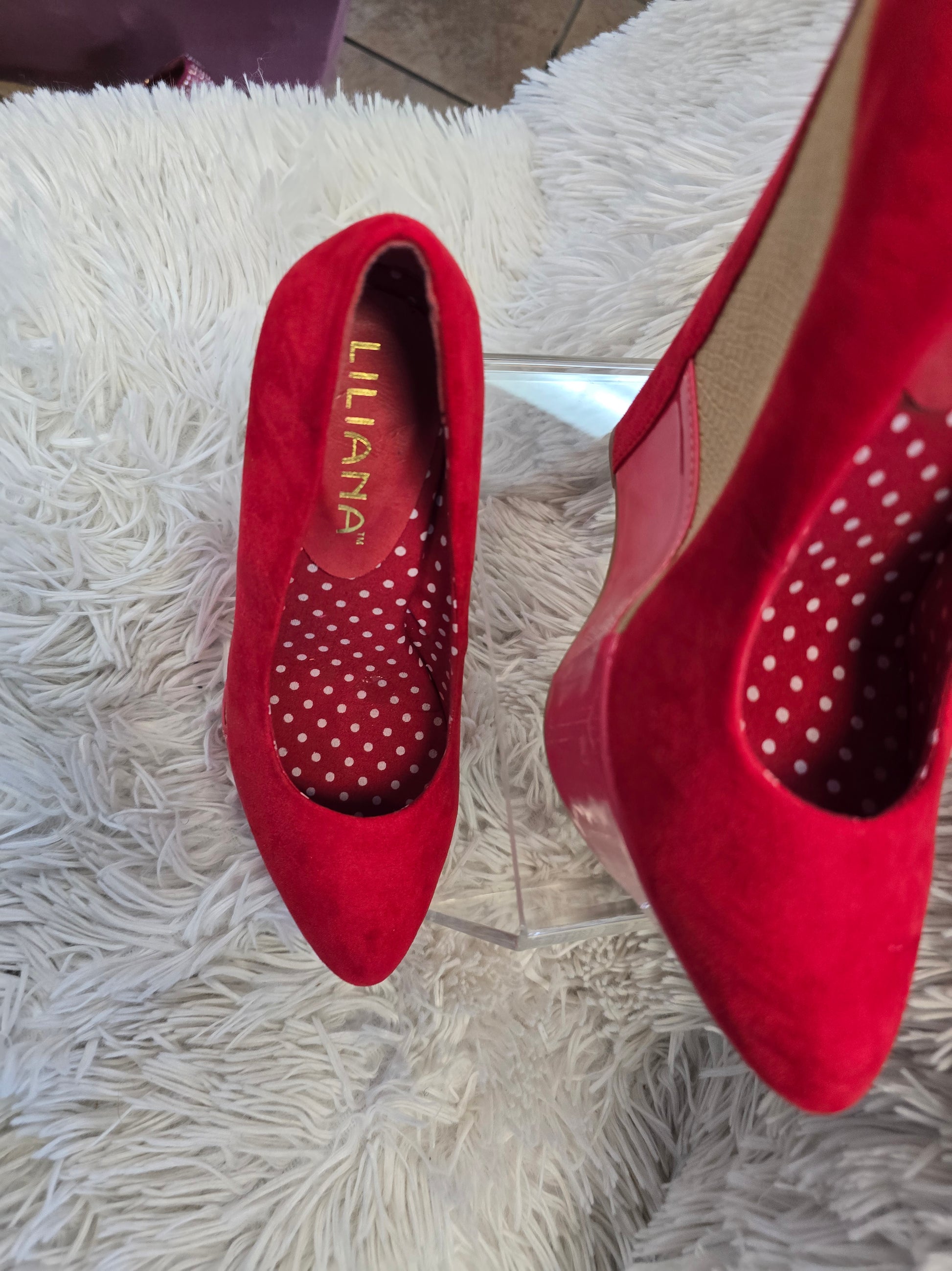 Red fashion shoe 6.5 image 4