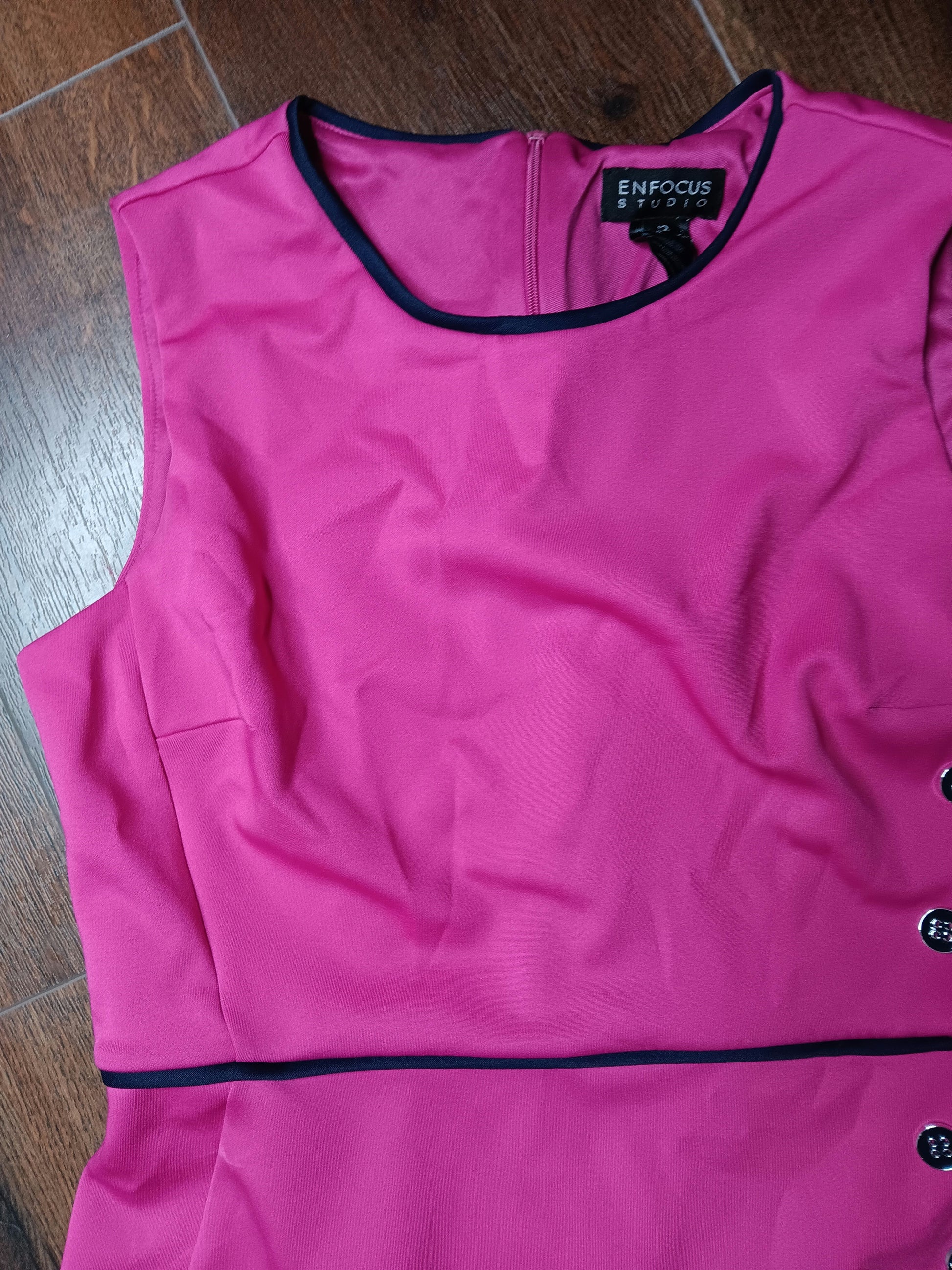Knee length rose pink dress size 12 image 1