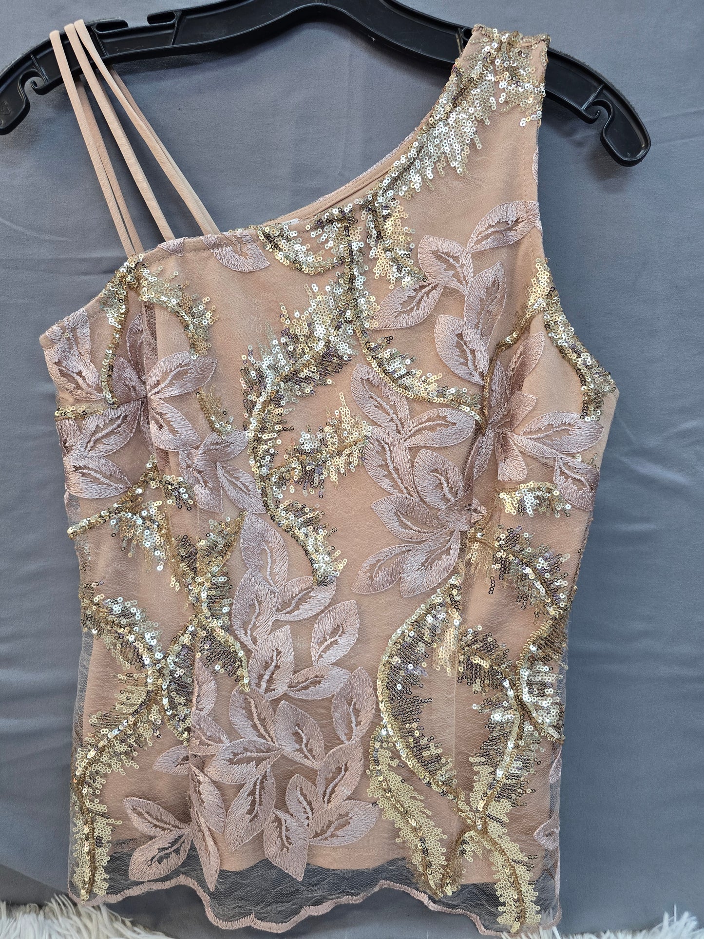 Venus Shiney gold blouse size 4 image 2