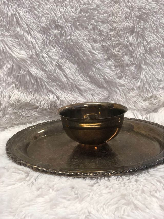 vintage chip and dip silver plated platter image 9