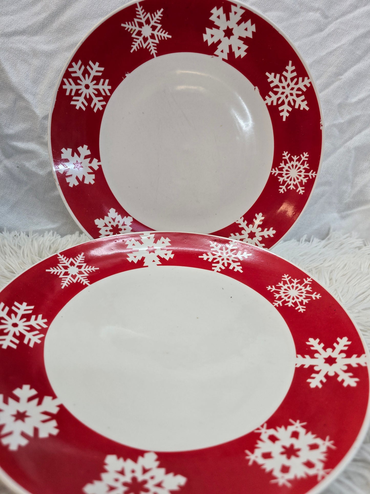 Snowflakes Christmas plates image 2