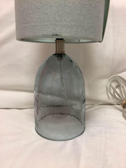 Light Blue Glass Lamp image 1
