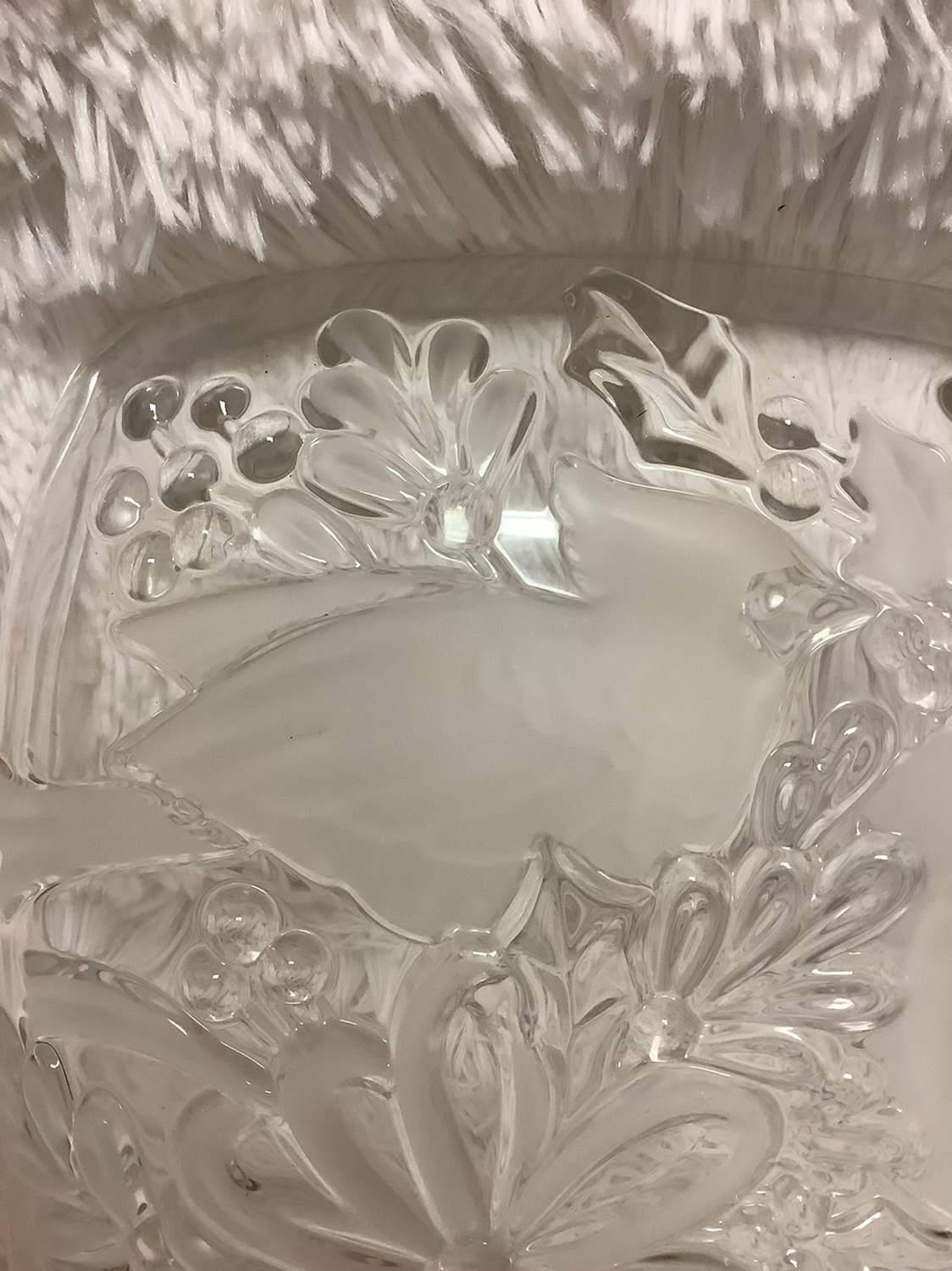 Gorham Crystal Holiday Bowl image 3