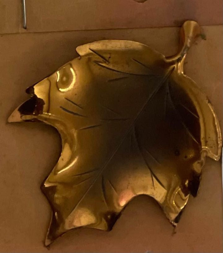 Vintage Stuart Nye Copper Maple Leaf - Brooch Pin - Autumn Fall - Vintage Copper image 0