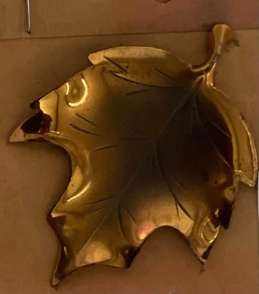 Vintage Stuart Nye Copper Maple Leaf - Brooch Pin - Autumn Fall - Vintage Copper image 0