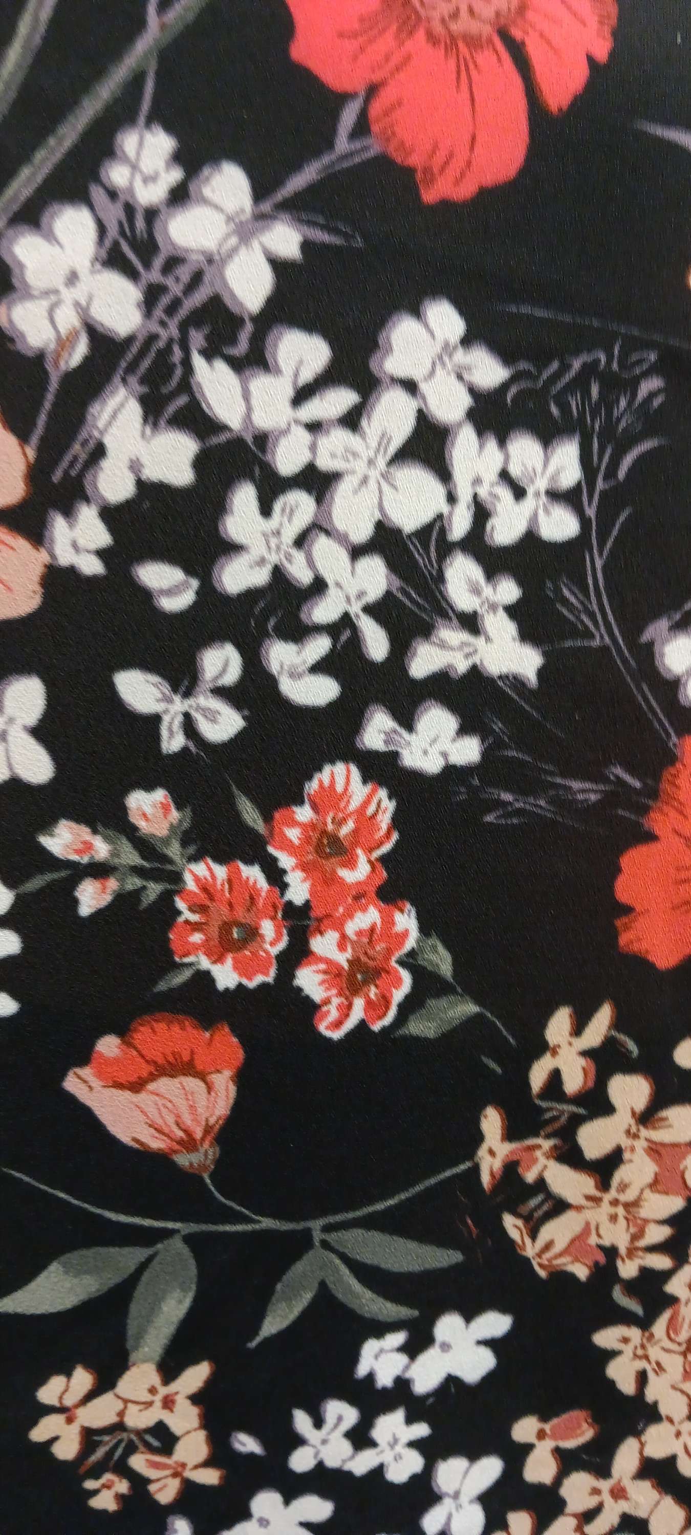 Black floral Sweet rain blouse size XL image 6