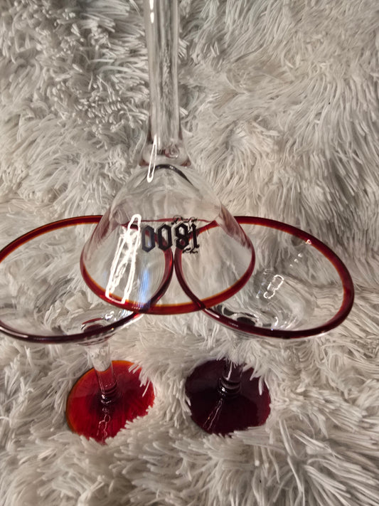 1800 Tequila Margarita Glasses - Set of 3