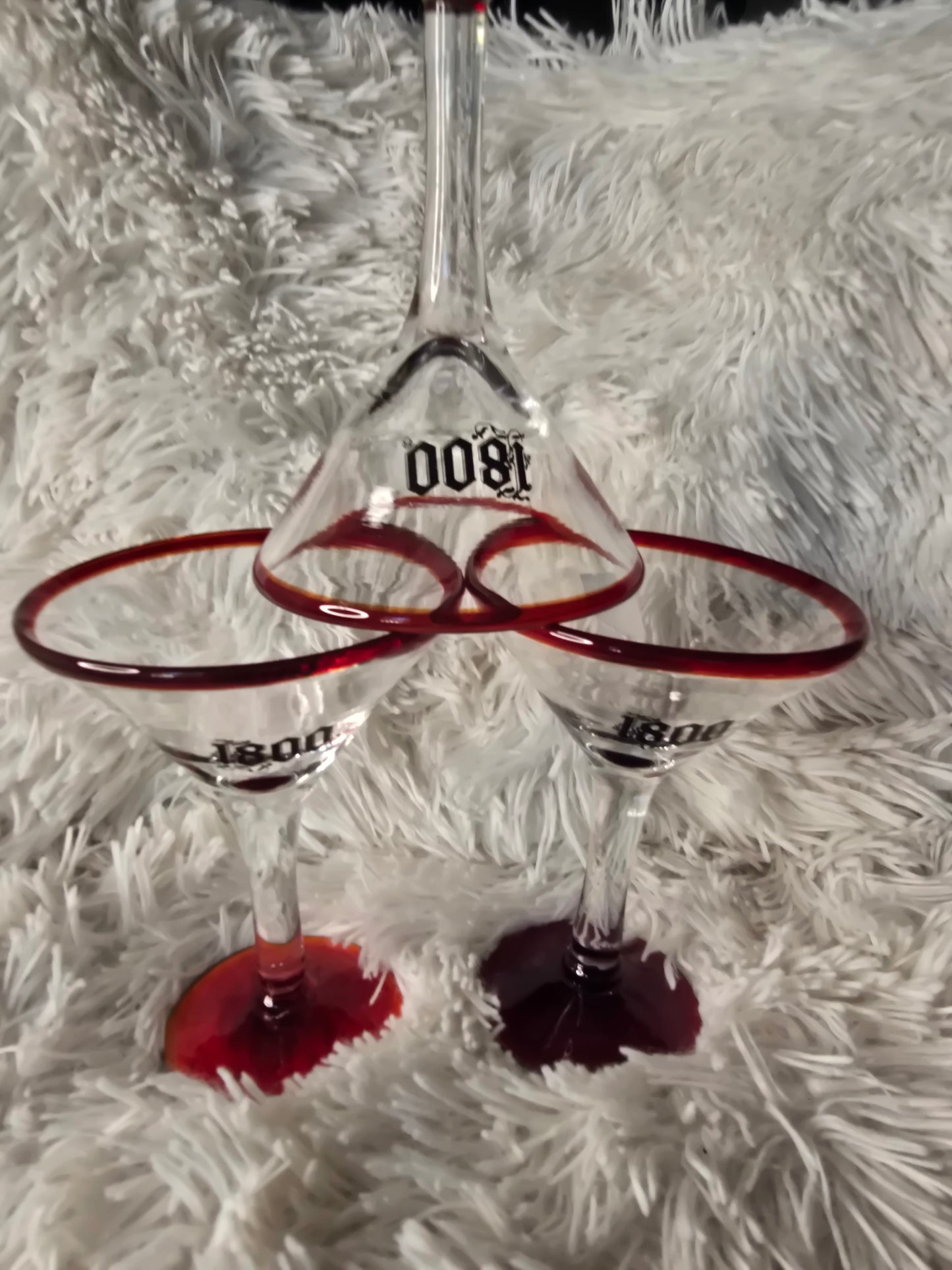 1800 Tequila Margarita Glasses - Set of 3