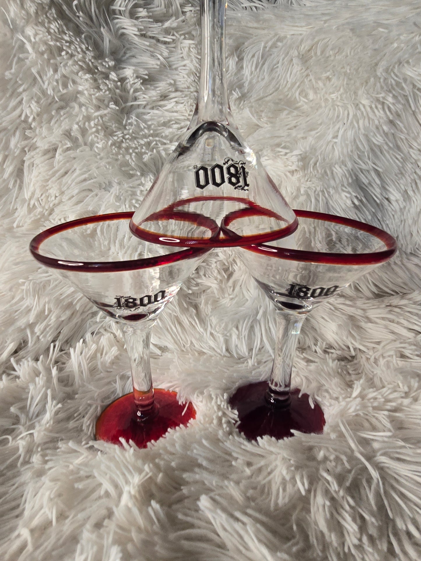 1800 Tequila Margarita Glasses - Set of 3