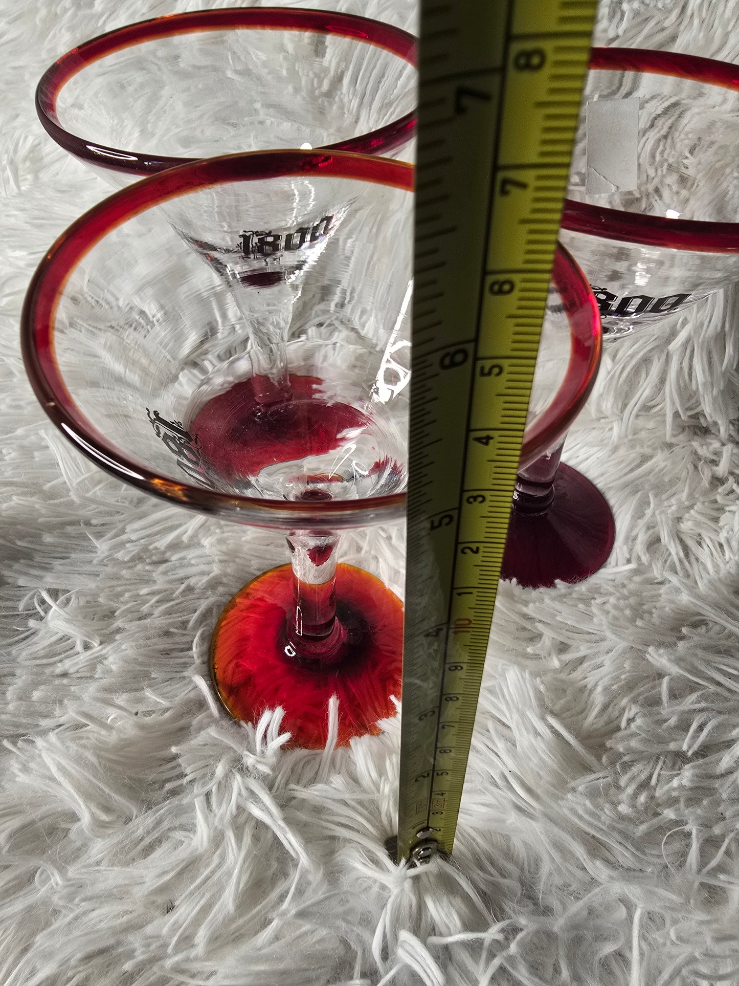 1800 Tequila Margarita Glasses - Set of 3