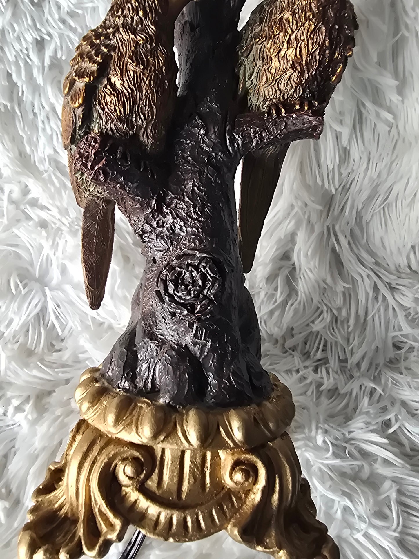 Vintage Style Parrot Table Lamp Base
