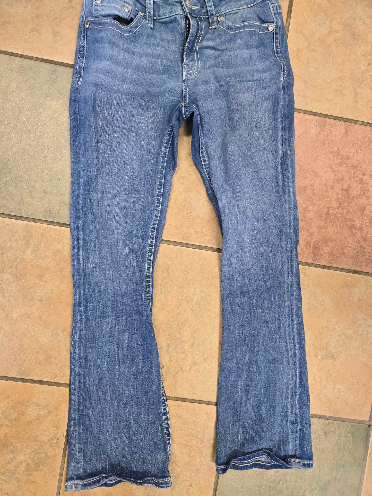 Girls Blue jeans size 11 image 1