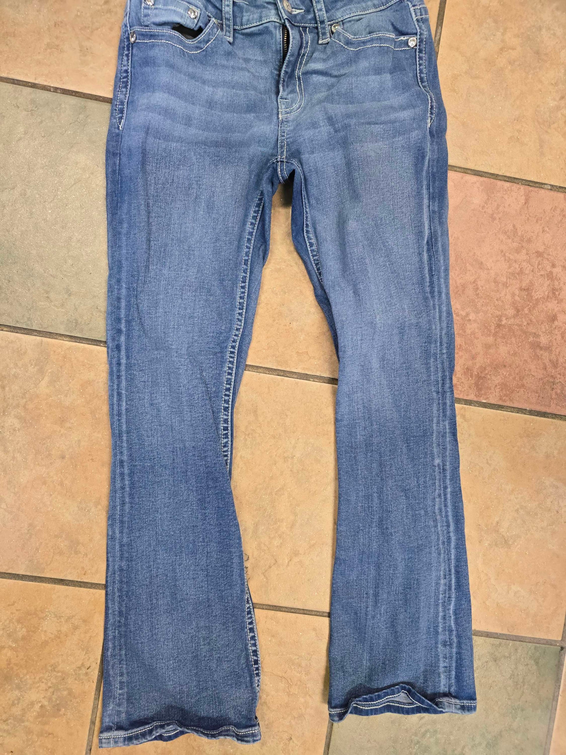 Girls Blue jeans size 11 image 1