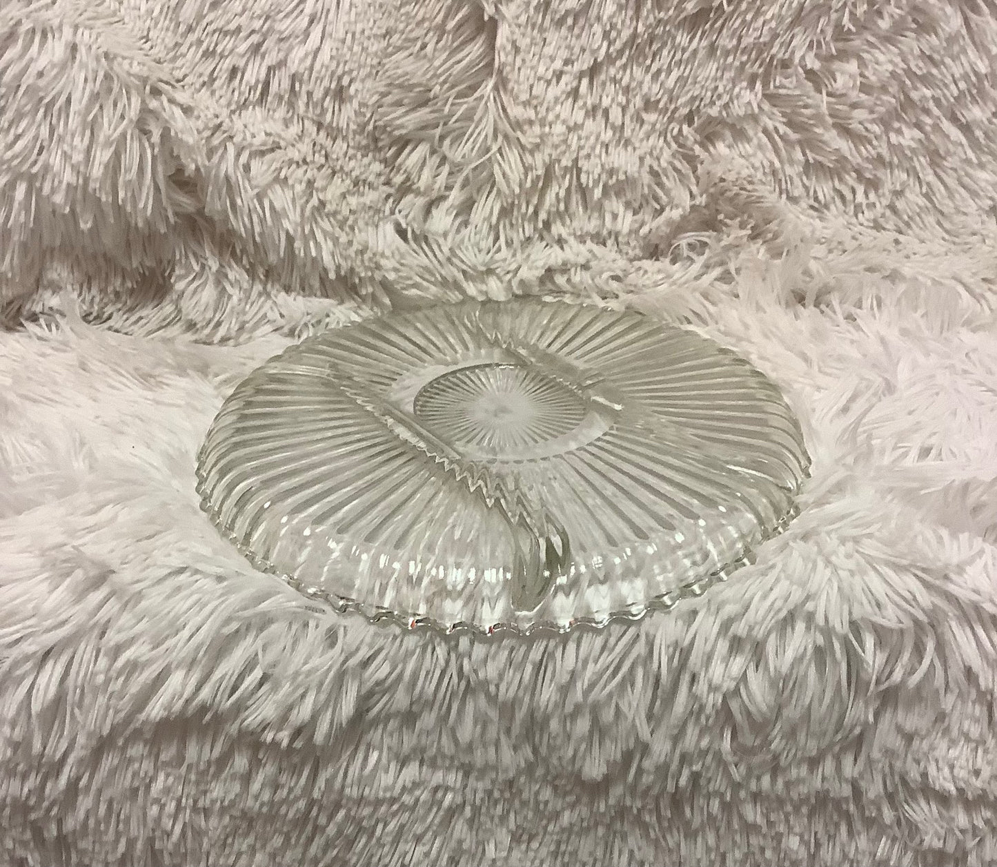 Divided glass serving tray image 2