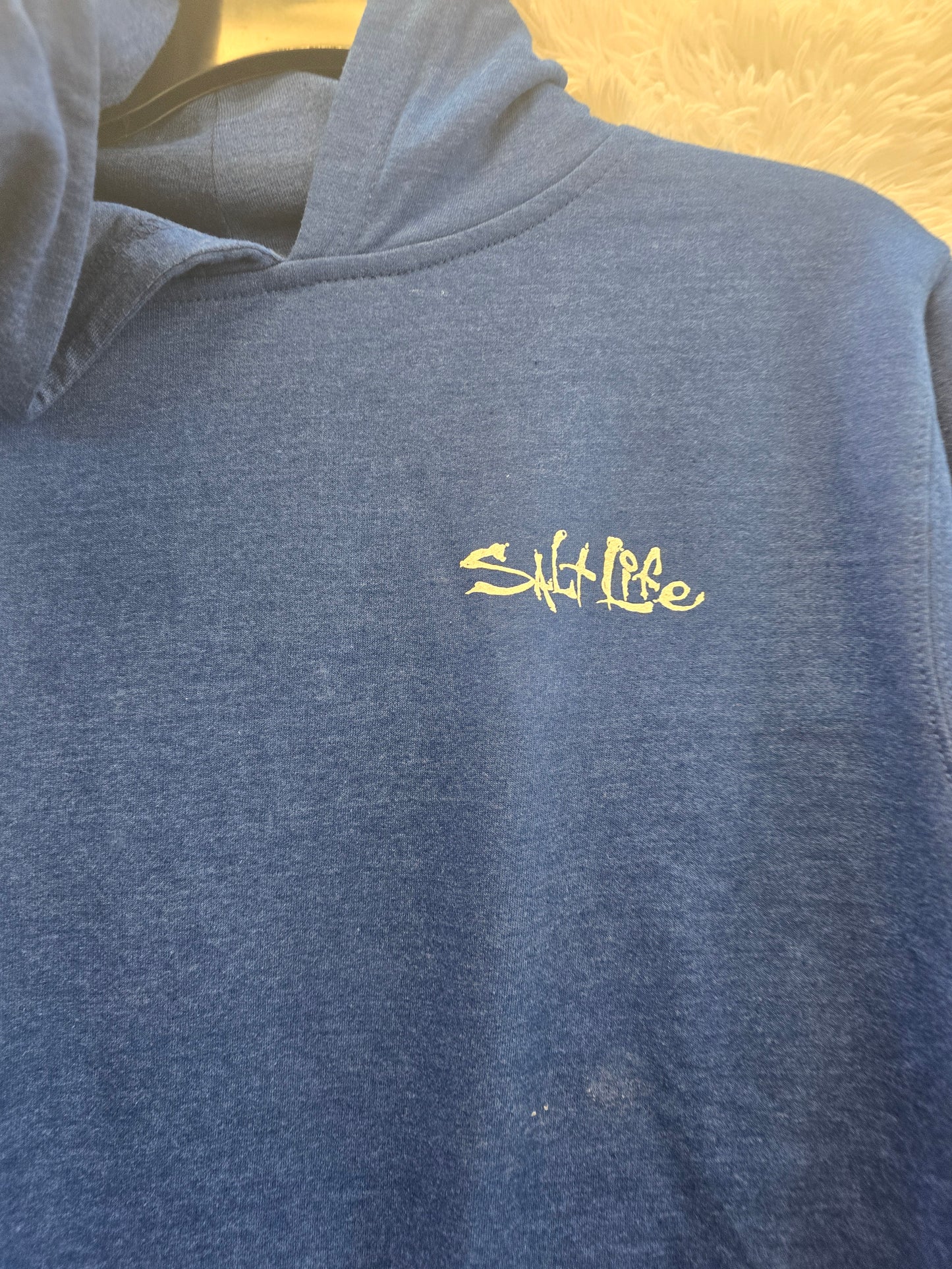 Blue hoodie sweater size Large image 1