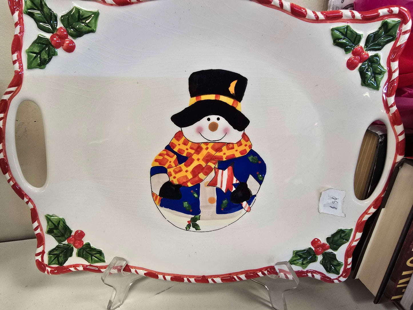 Christmas serving platter home decor image 2