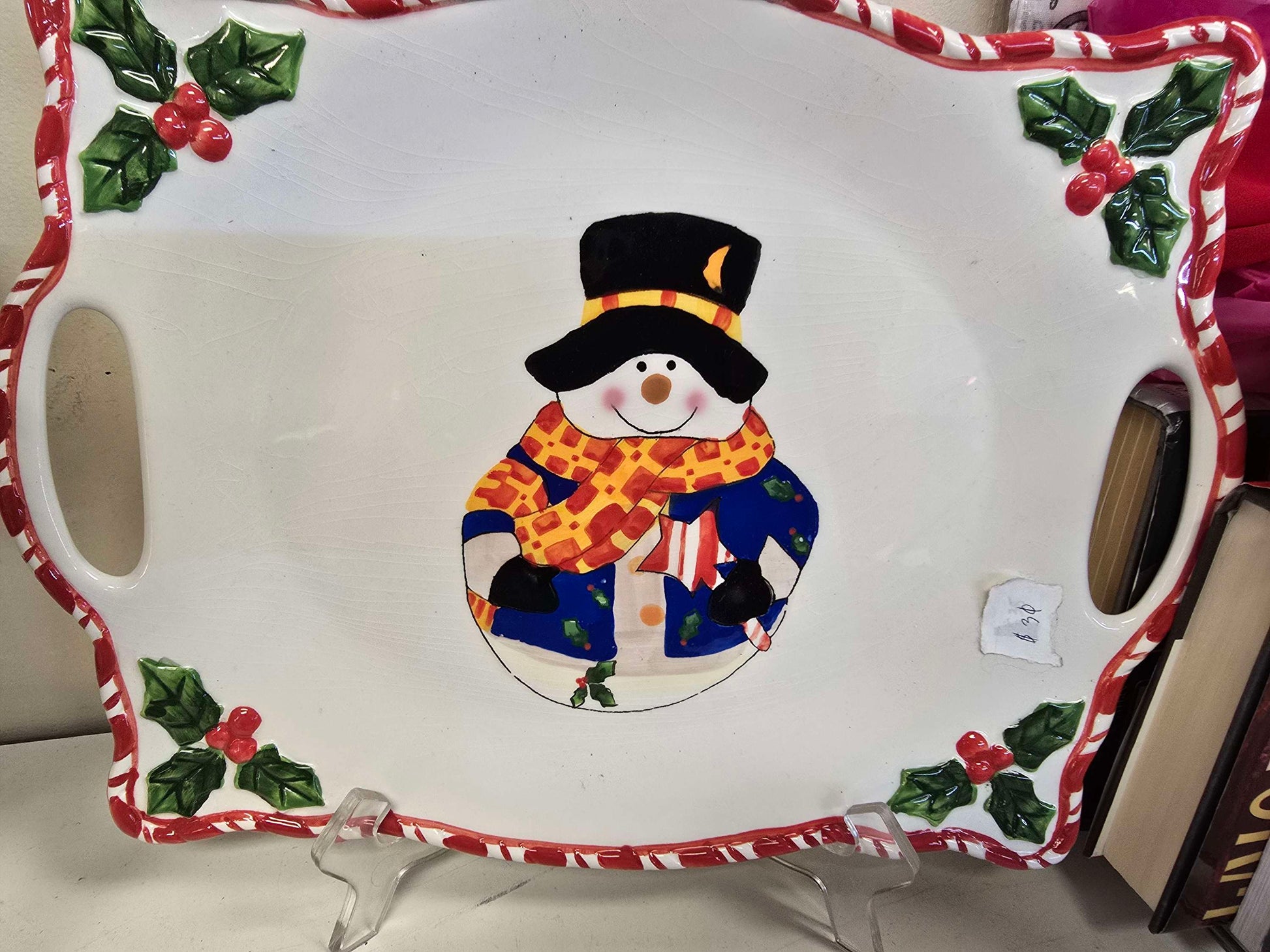 Christmas serving platter home decor image 2