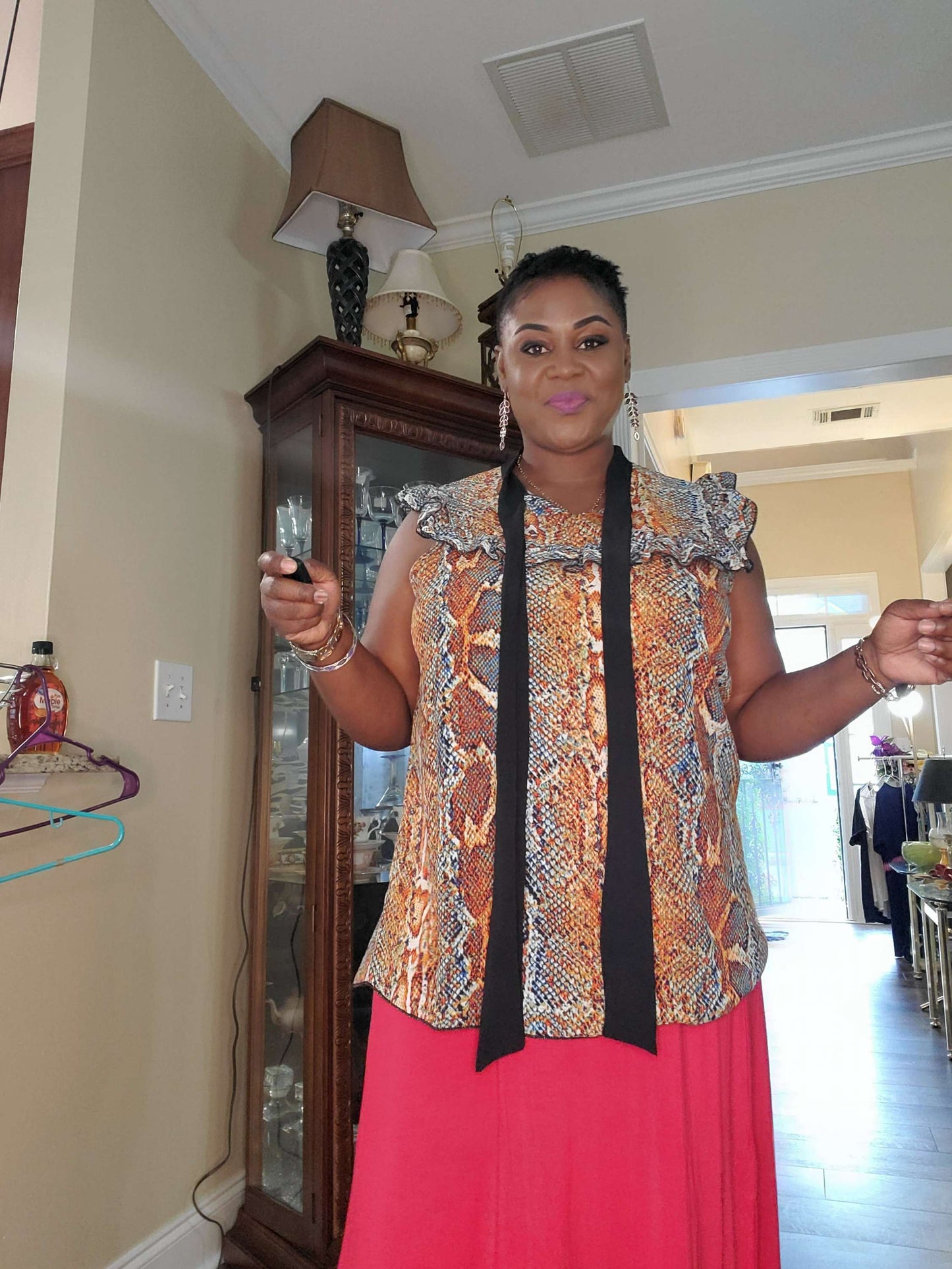 Beautiful multicolor blouse size XL image 4