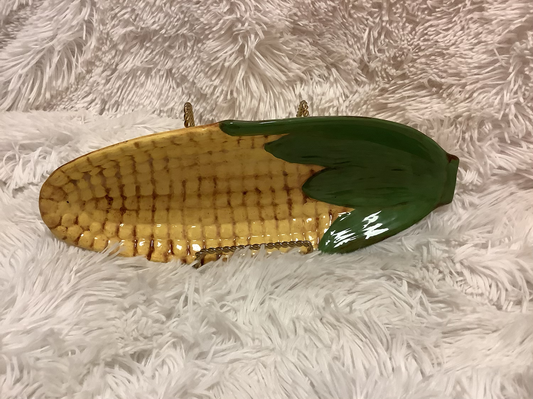 Vintage Corn On The Cob Holder Dish image 0