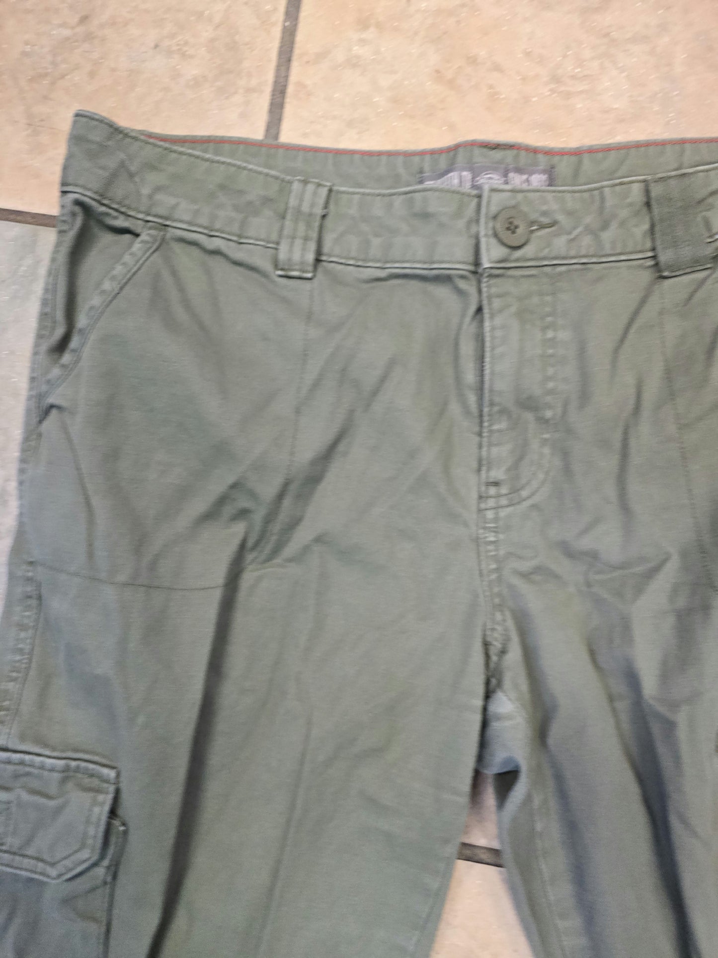 Dickies army green multi pocket pants 14R image 2
